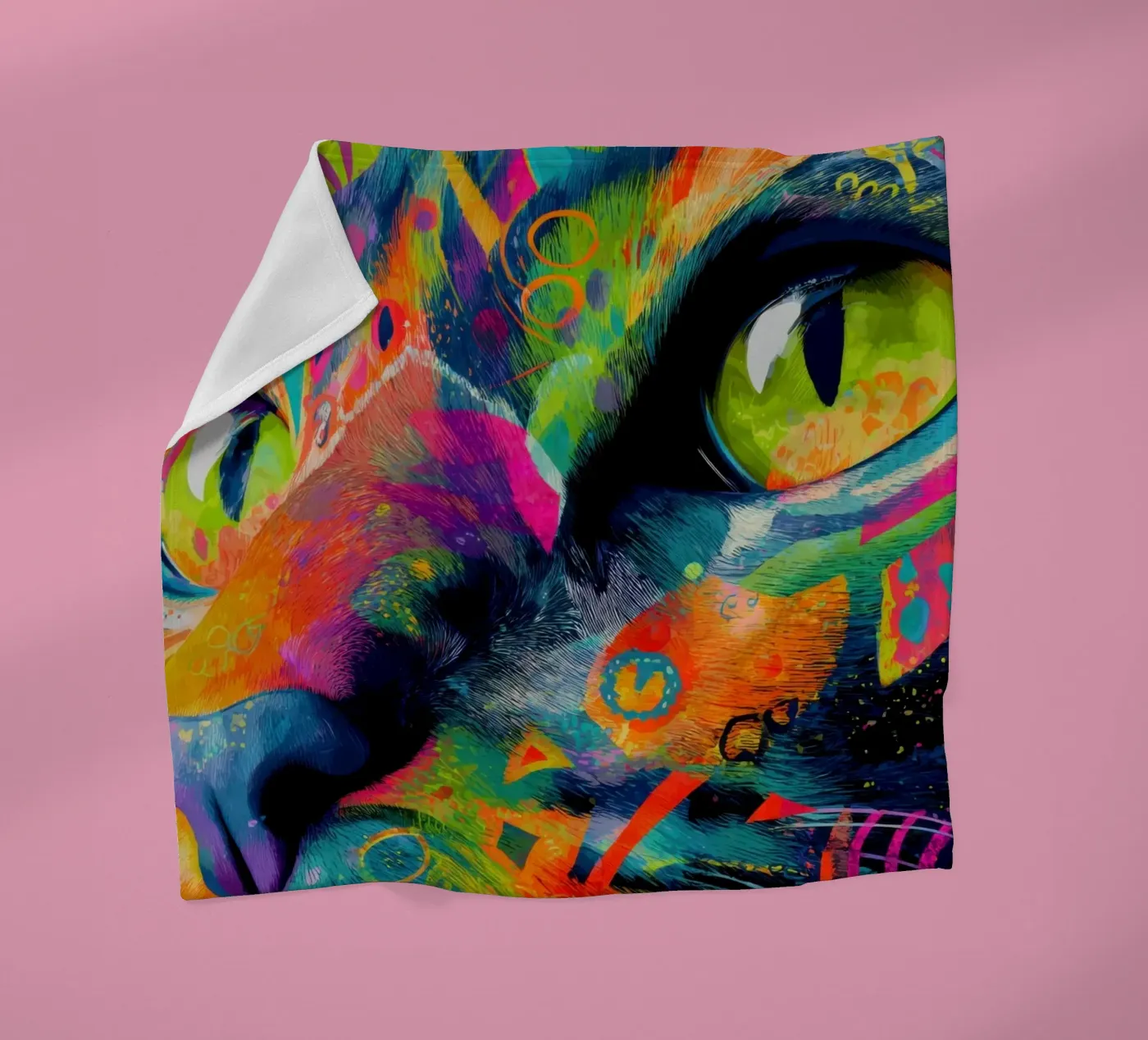 Cat Fleecedecke von Art Unleashed