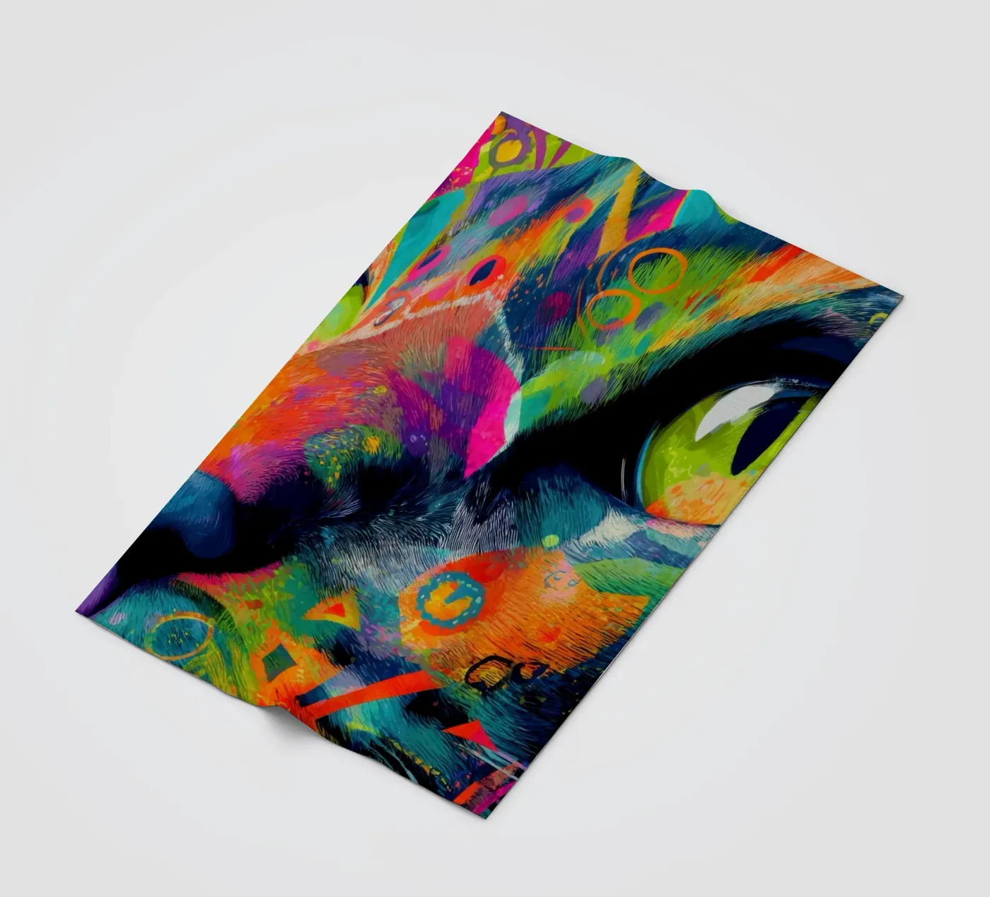 Cat Fleecedecke von Art Unleashed