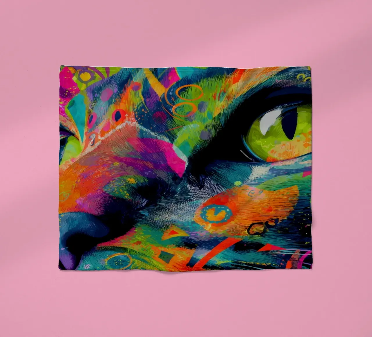 Cat fleecedeken van Art Unleashed