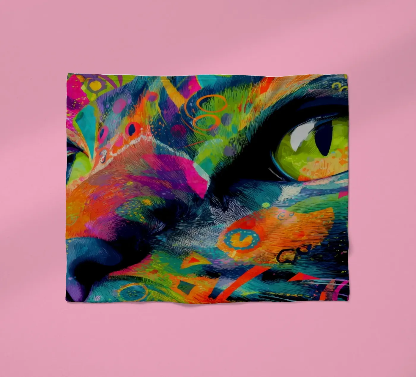 Cat Fleecedecke von Art Unleashed