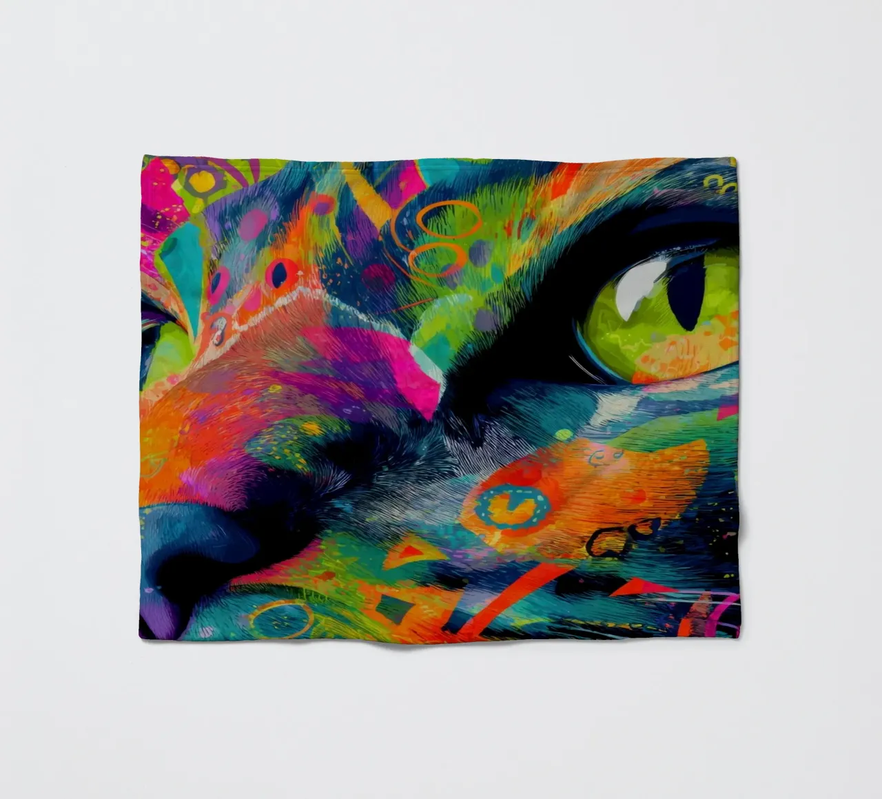 Cat fleecedeken van Art Unleashed