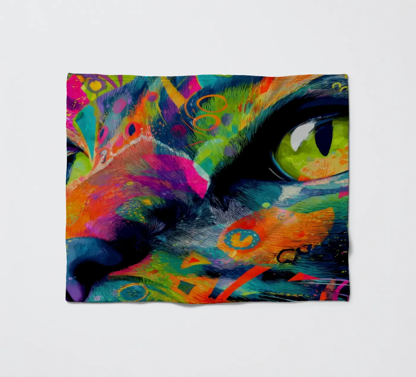 Cat fleecedeken van Art Unleashed