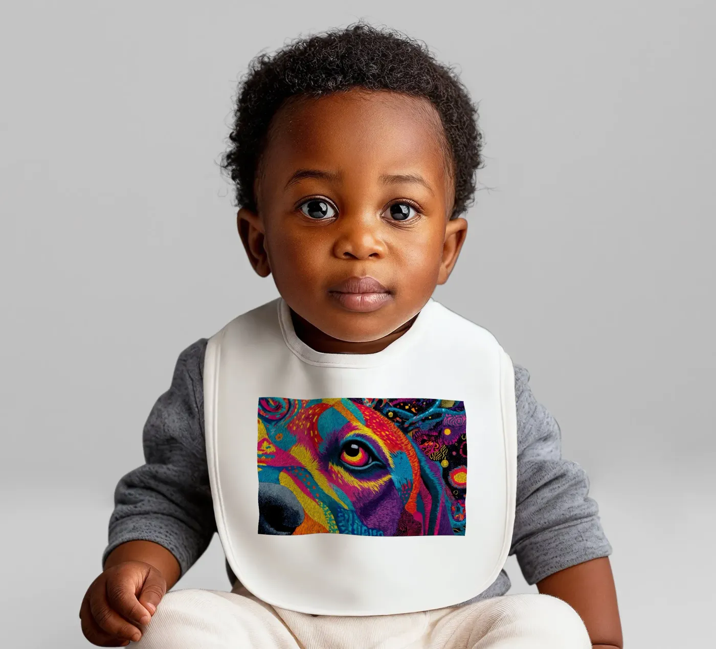 Dog baby bib by Art Unleashed