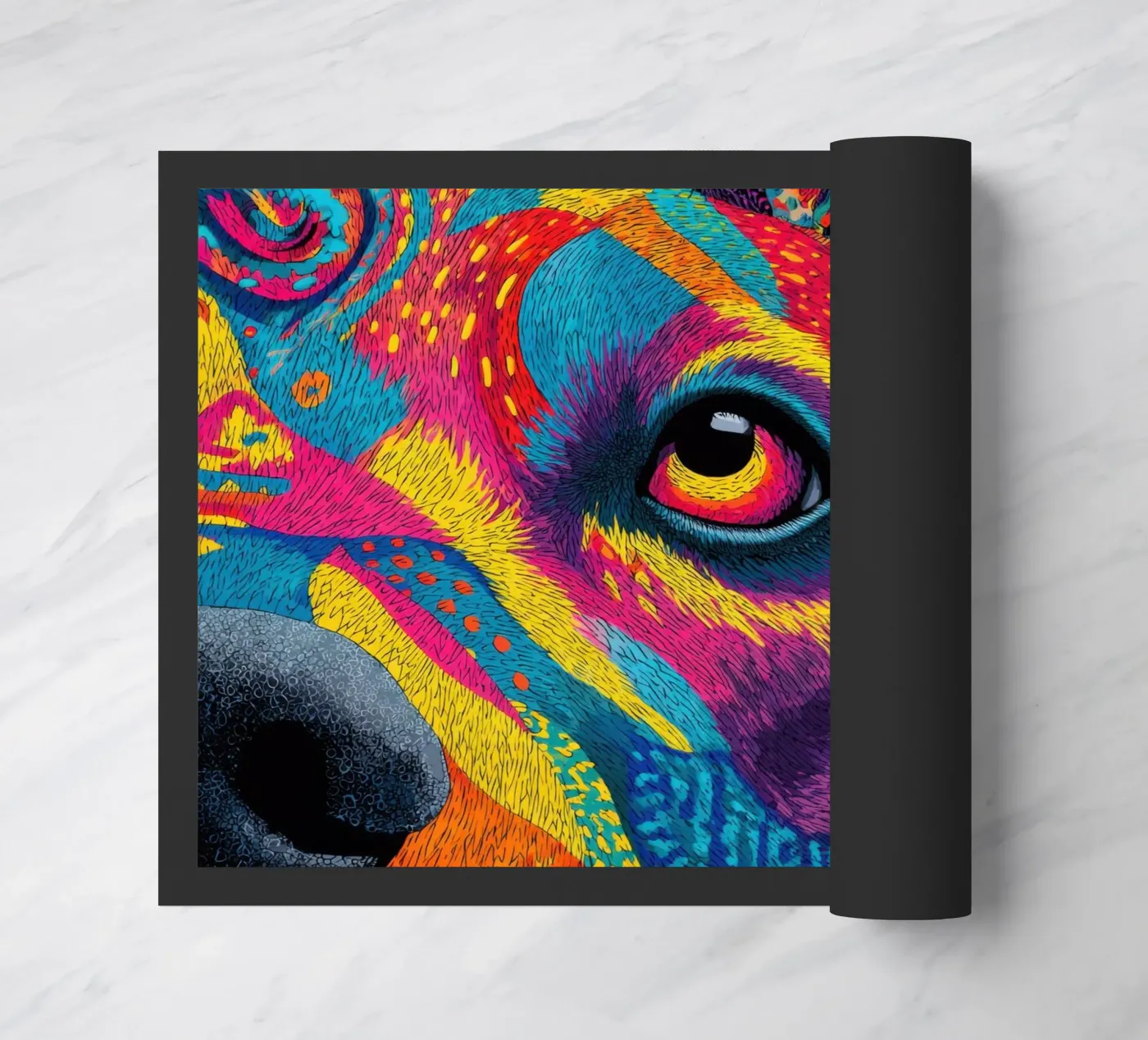 Dog doormat by Art Unleashed