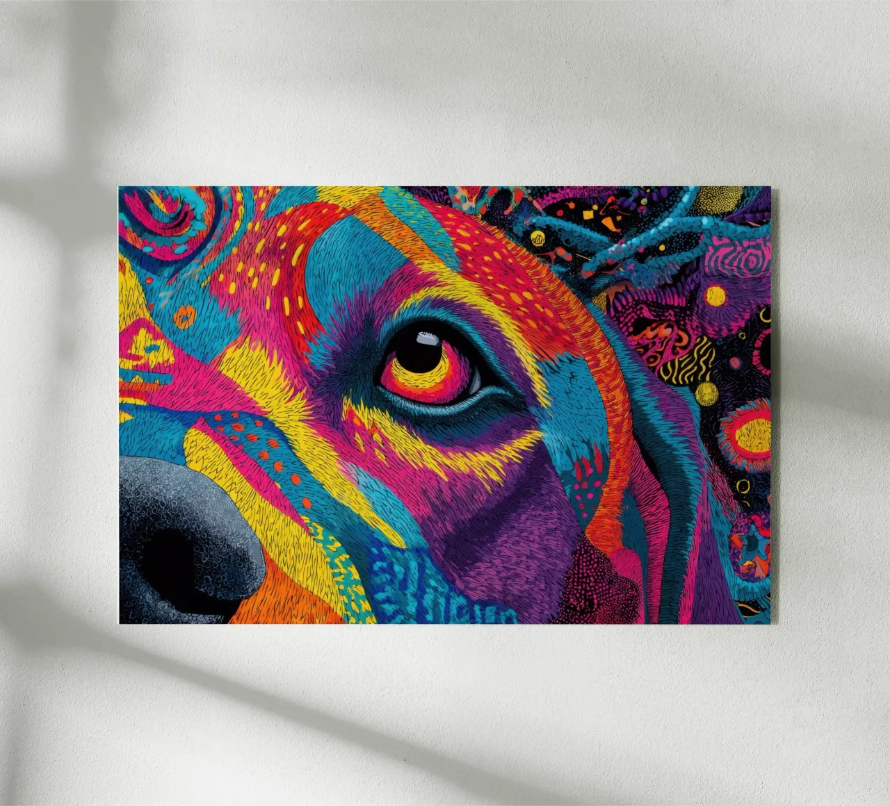 Dog acryl van Art Unleashed