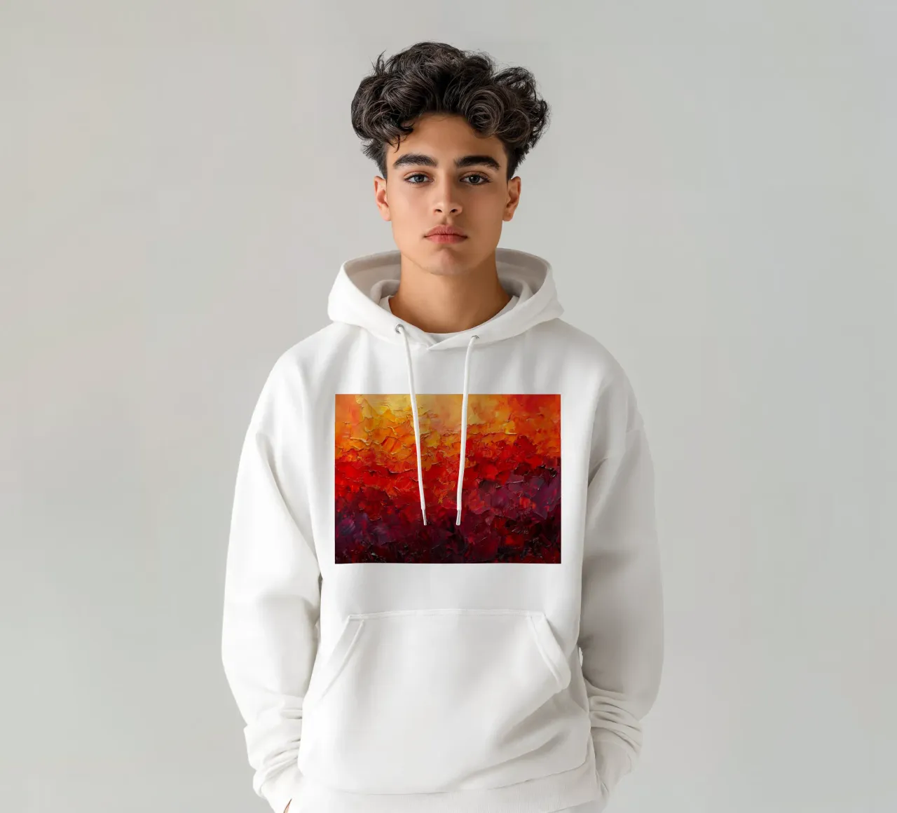 Glow felpa con cappuccio da Art Unleashed