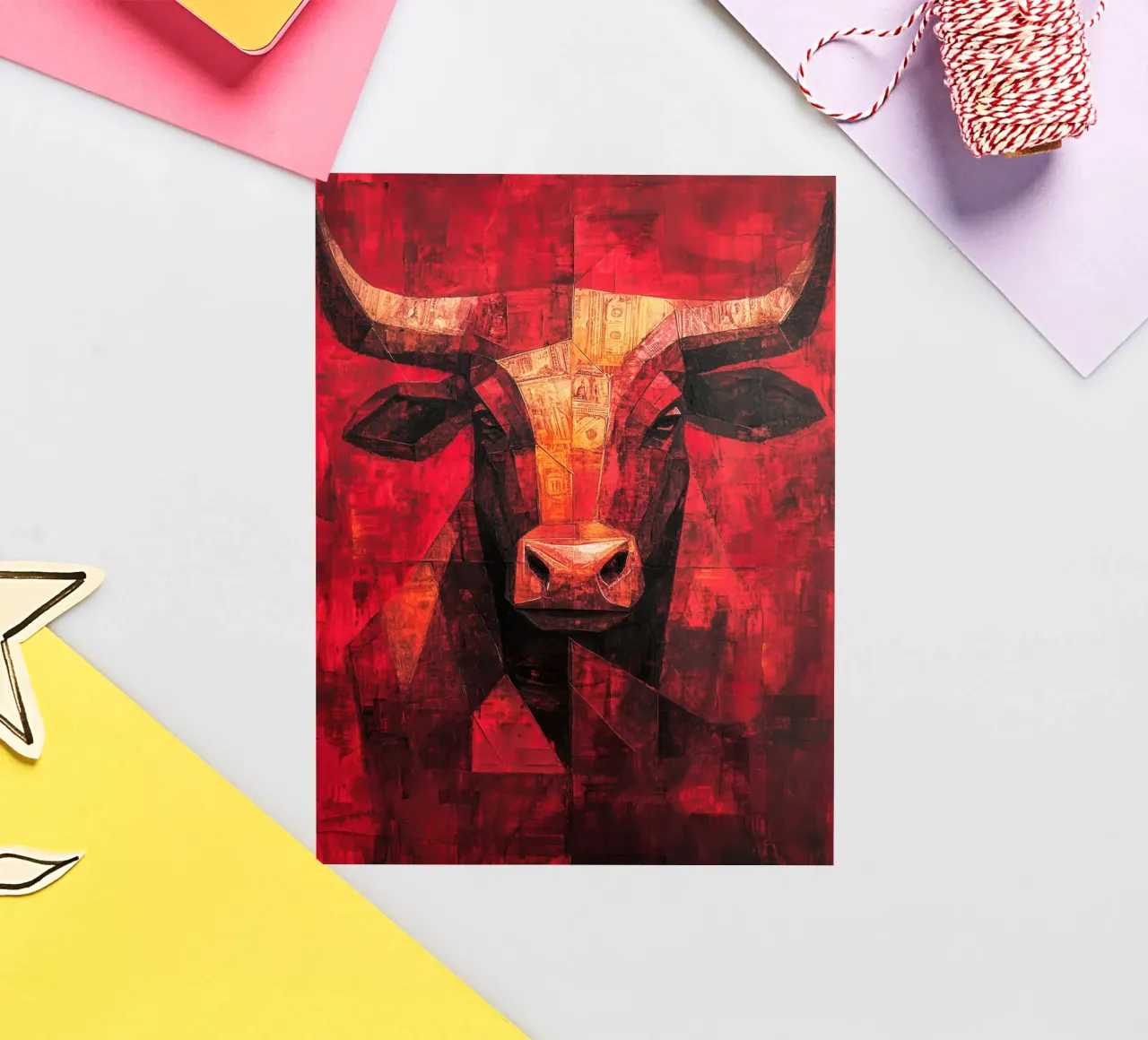 Taurus sticker by Art Unleashed