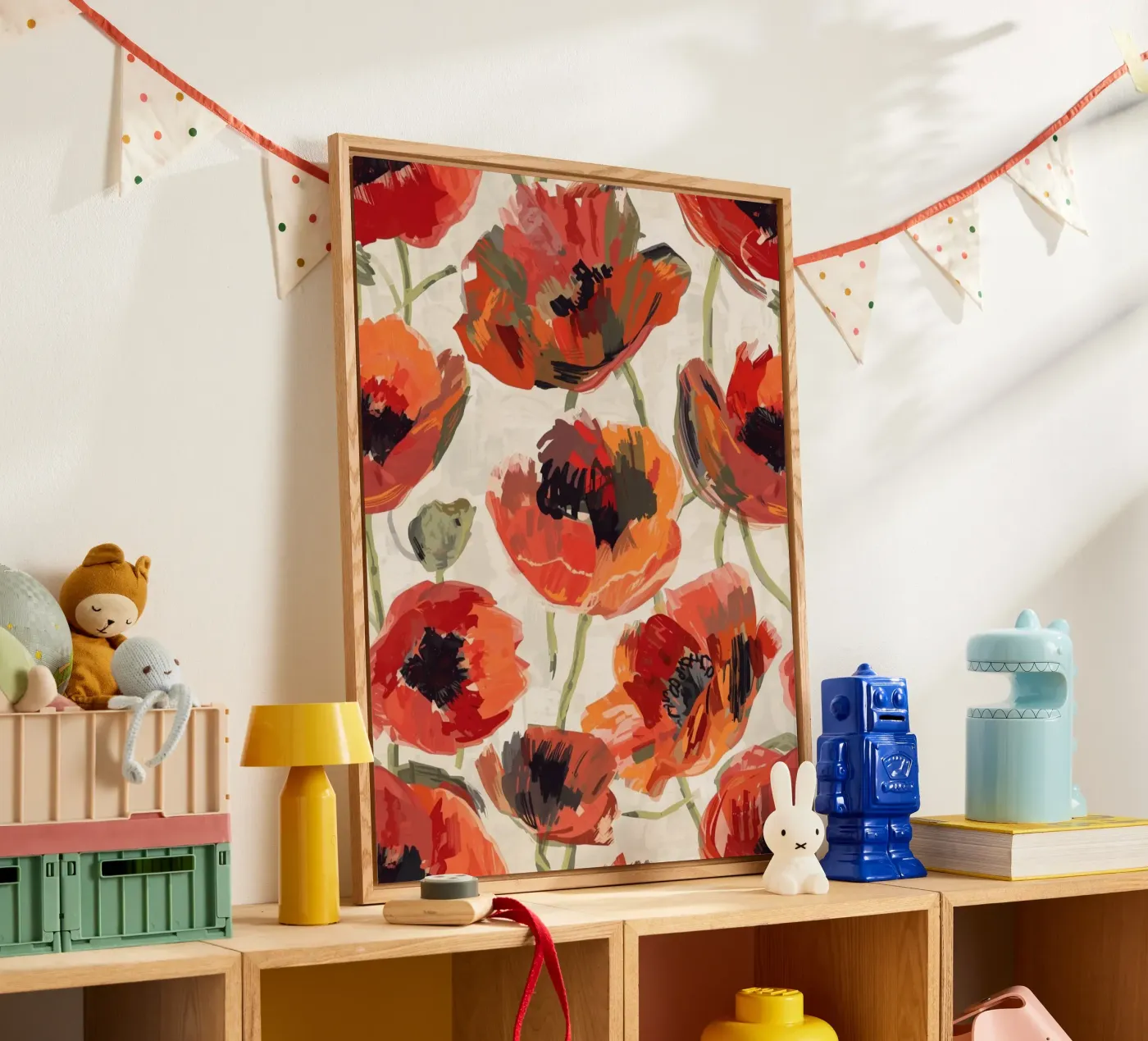 Poppies Acryl-Glas von Zwischenschicht