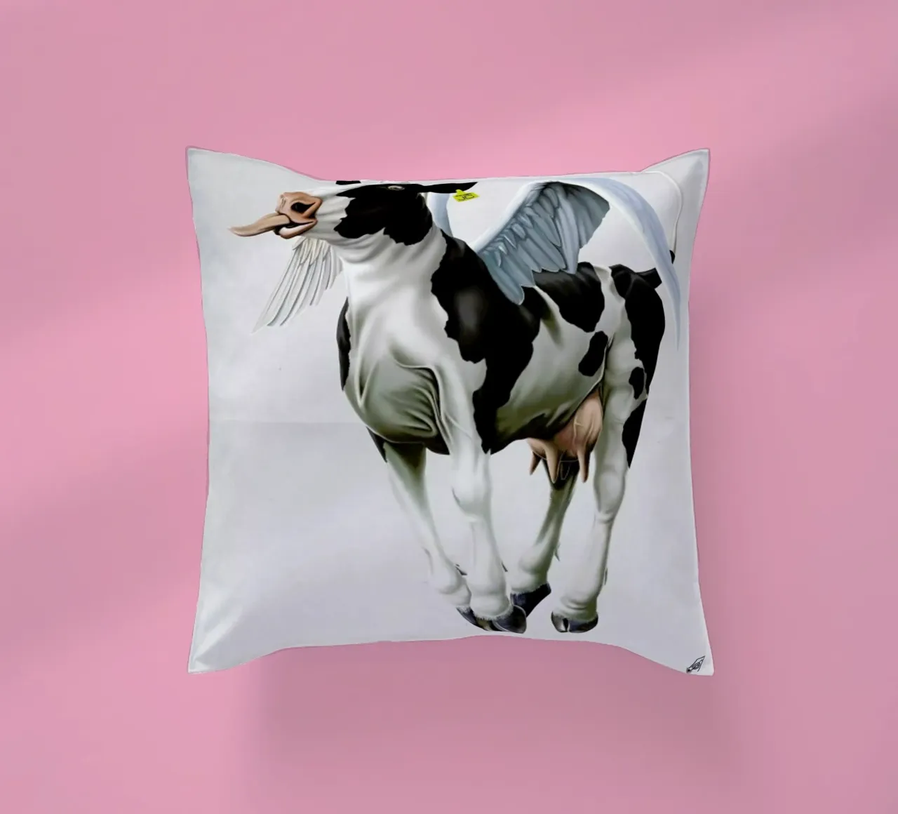 Holy Cow (Wordless) cuscino da Rob Art | Illustration
