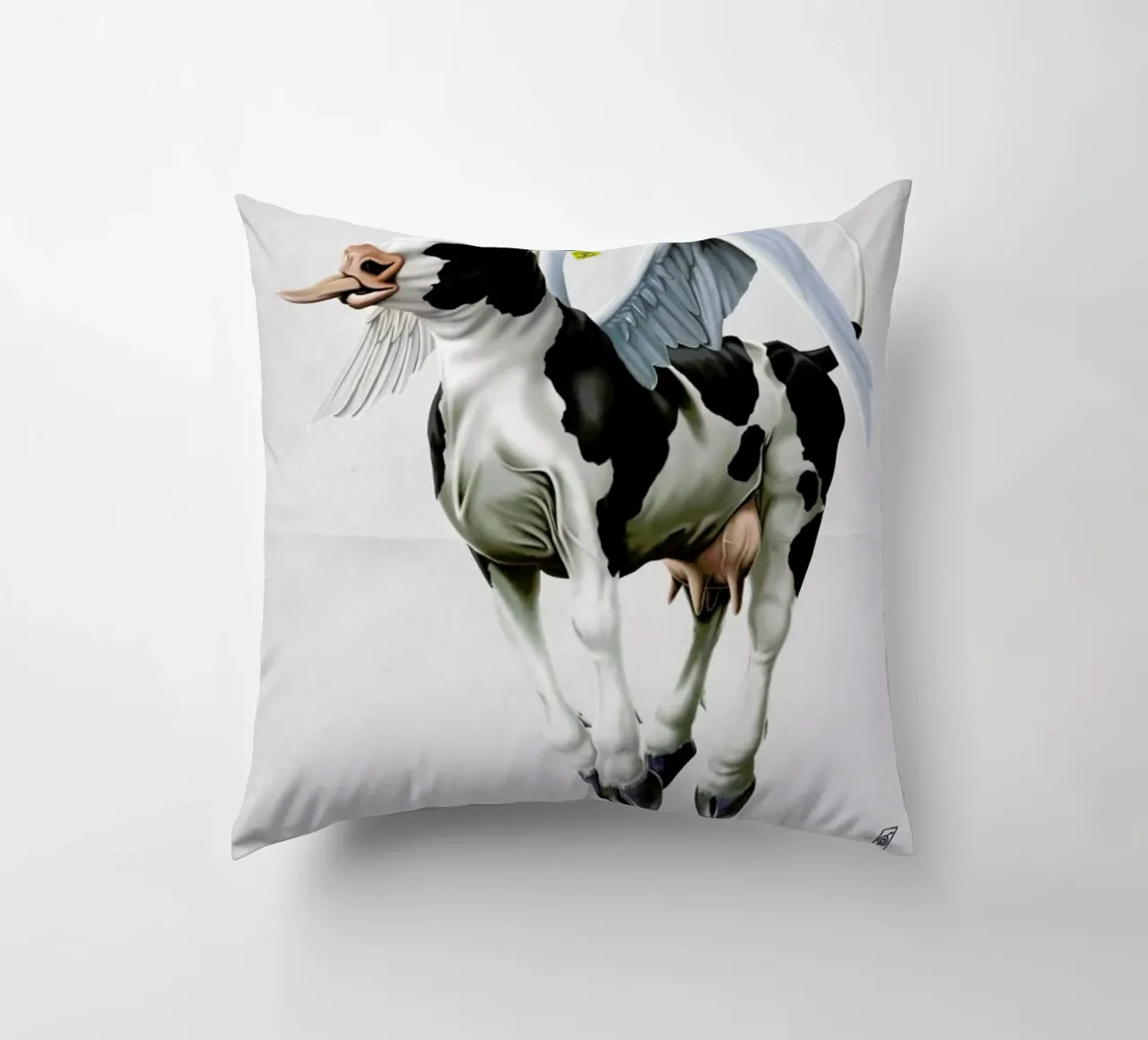 Holy Cow (Wordless) cuscino da Rob Art | Illustration