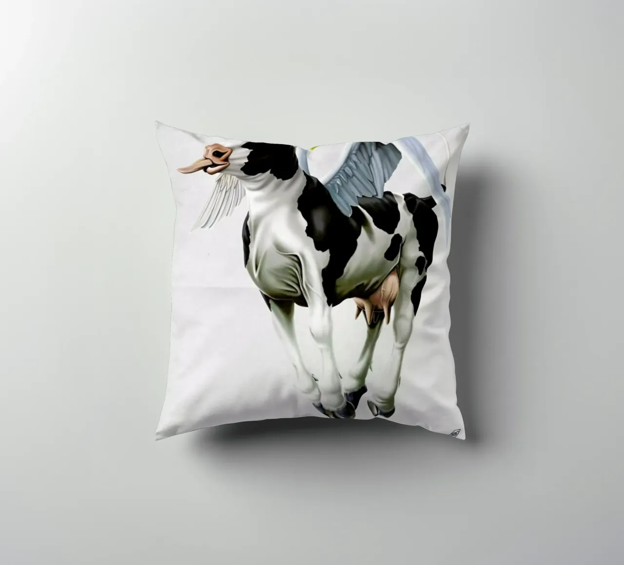 Holy Cow (Wordless) cuscino da Rob Art | Illustration
