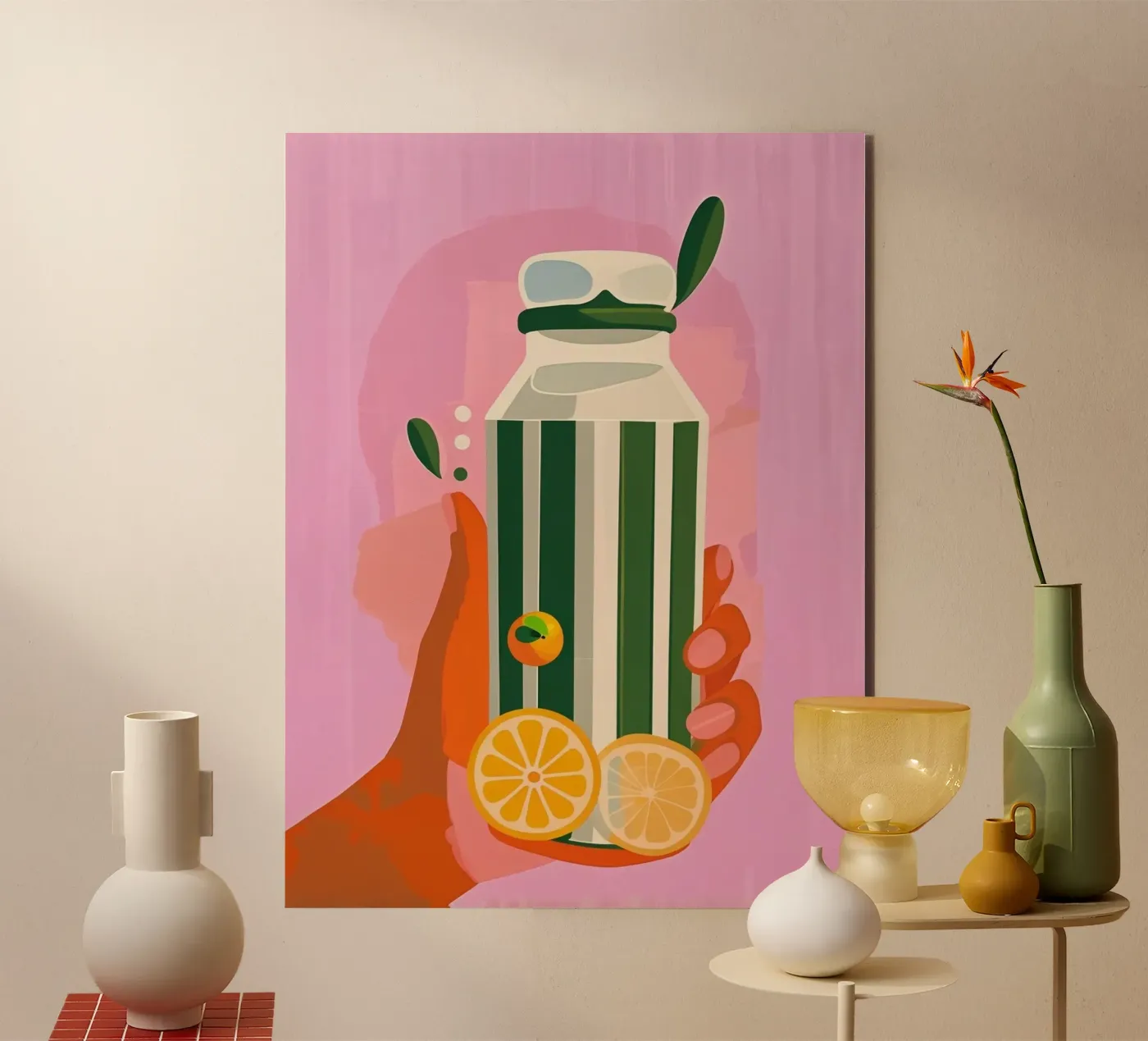 Green Tea alluminio dibond da Plantiful Print