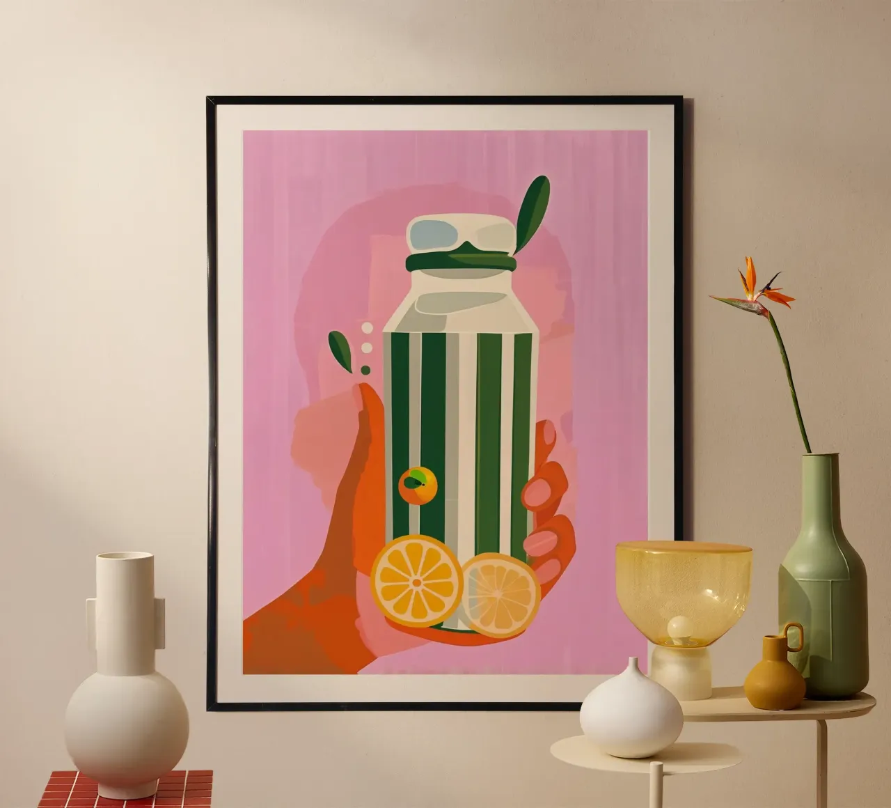 Green Tea poster da Plantiful Print