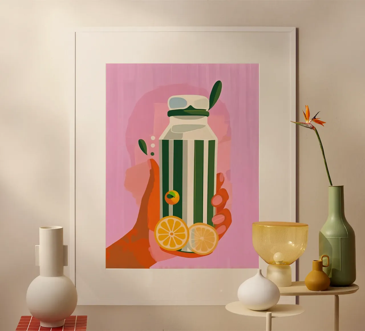 Green Tea poster da Plantiful Print