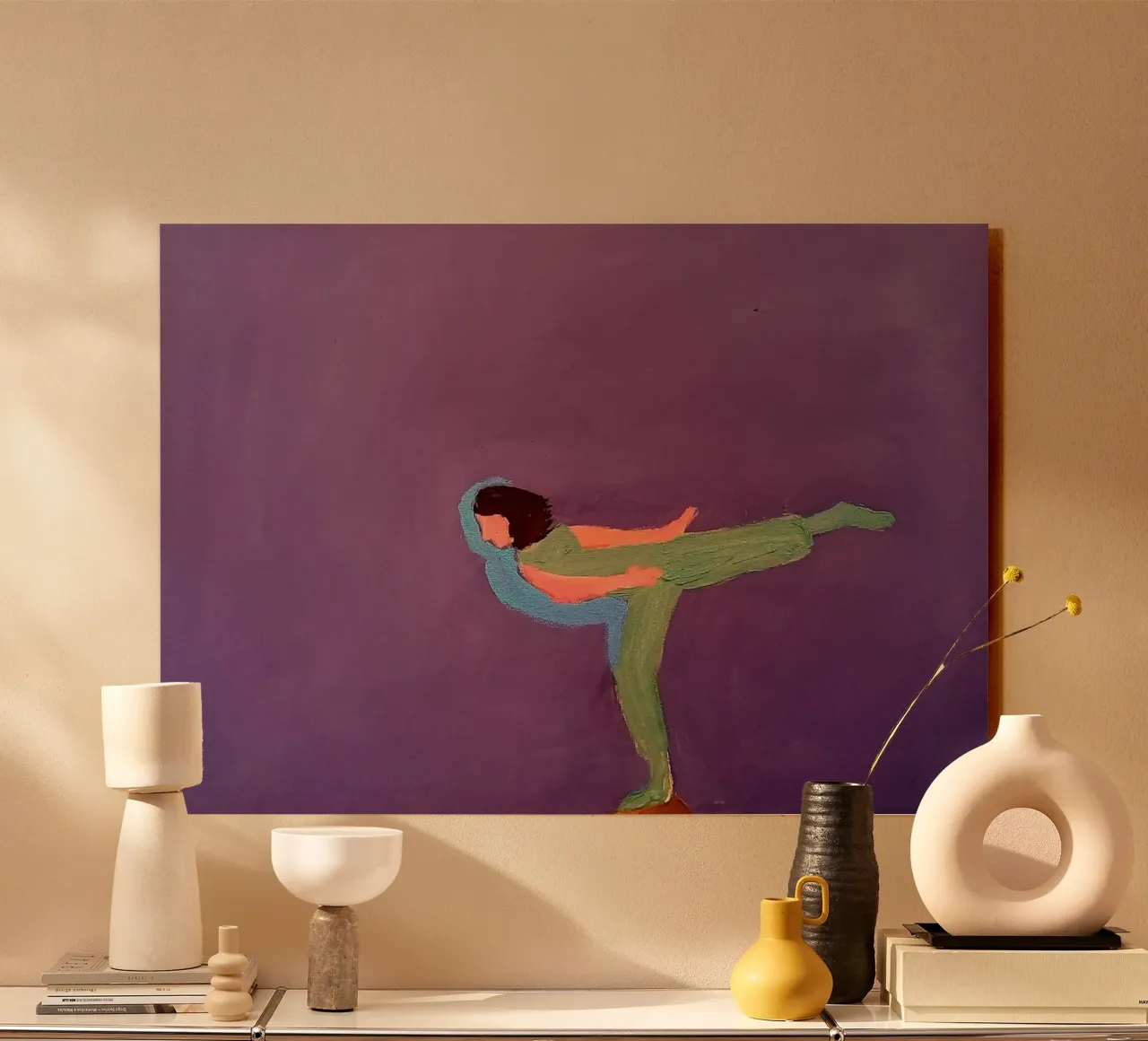 Danza viola e verde plexiglass da tainah negreiros