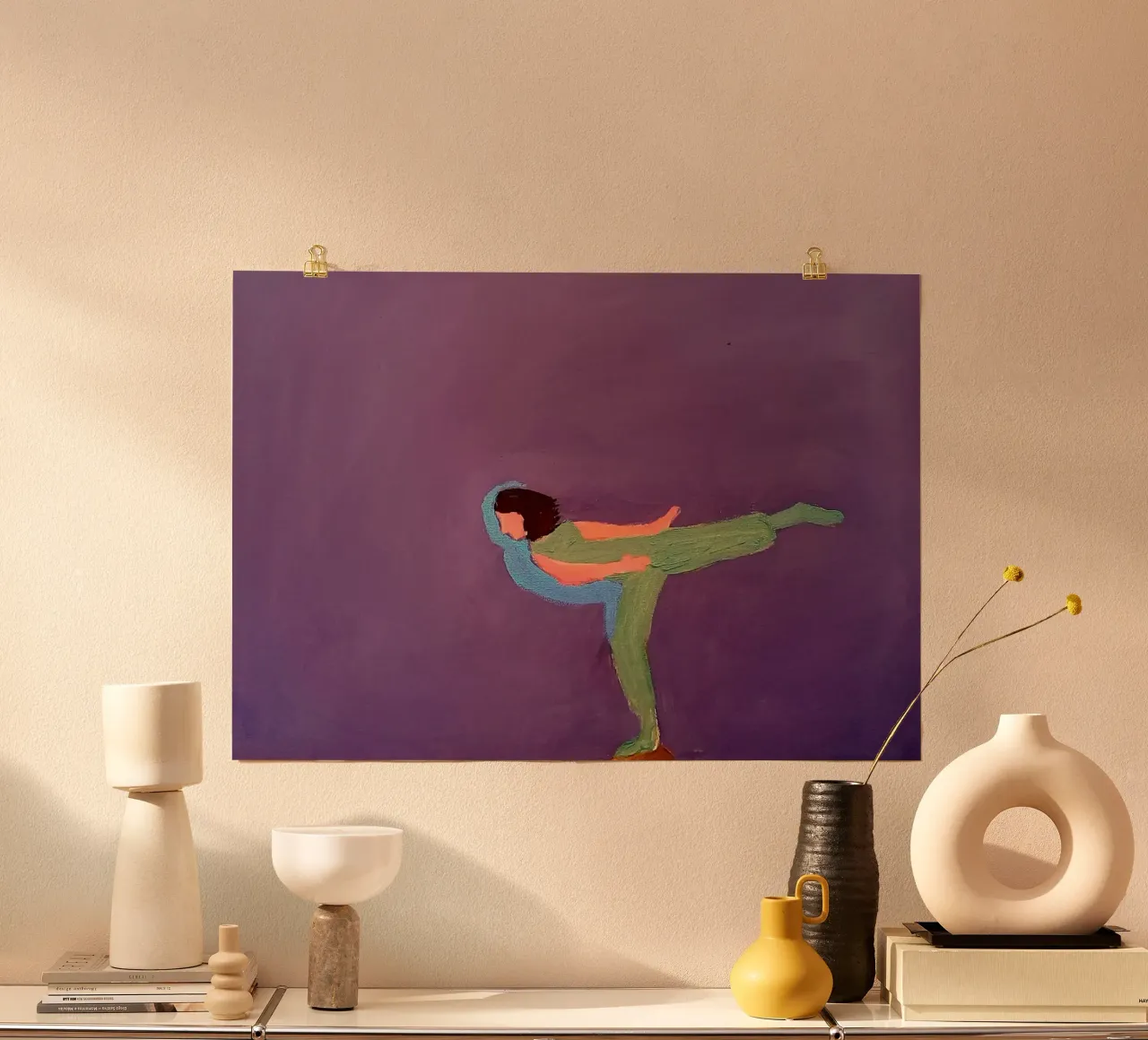 Danza viola e verde poster da tainah negreiros