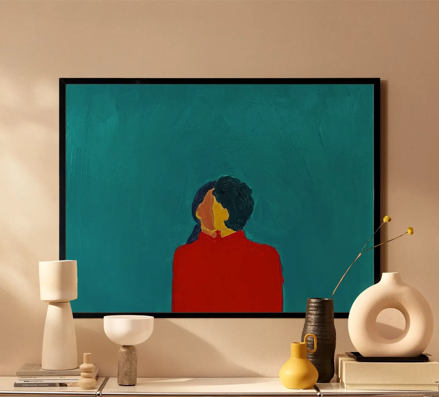 Two in Red poster by tainah negreiros