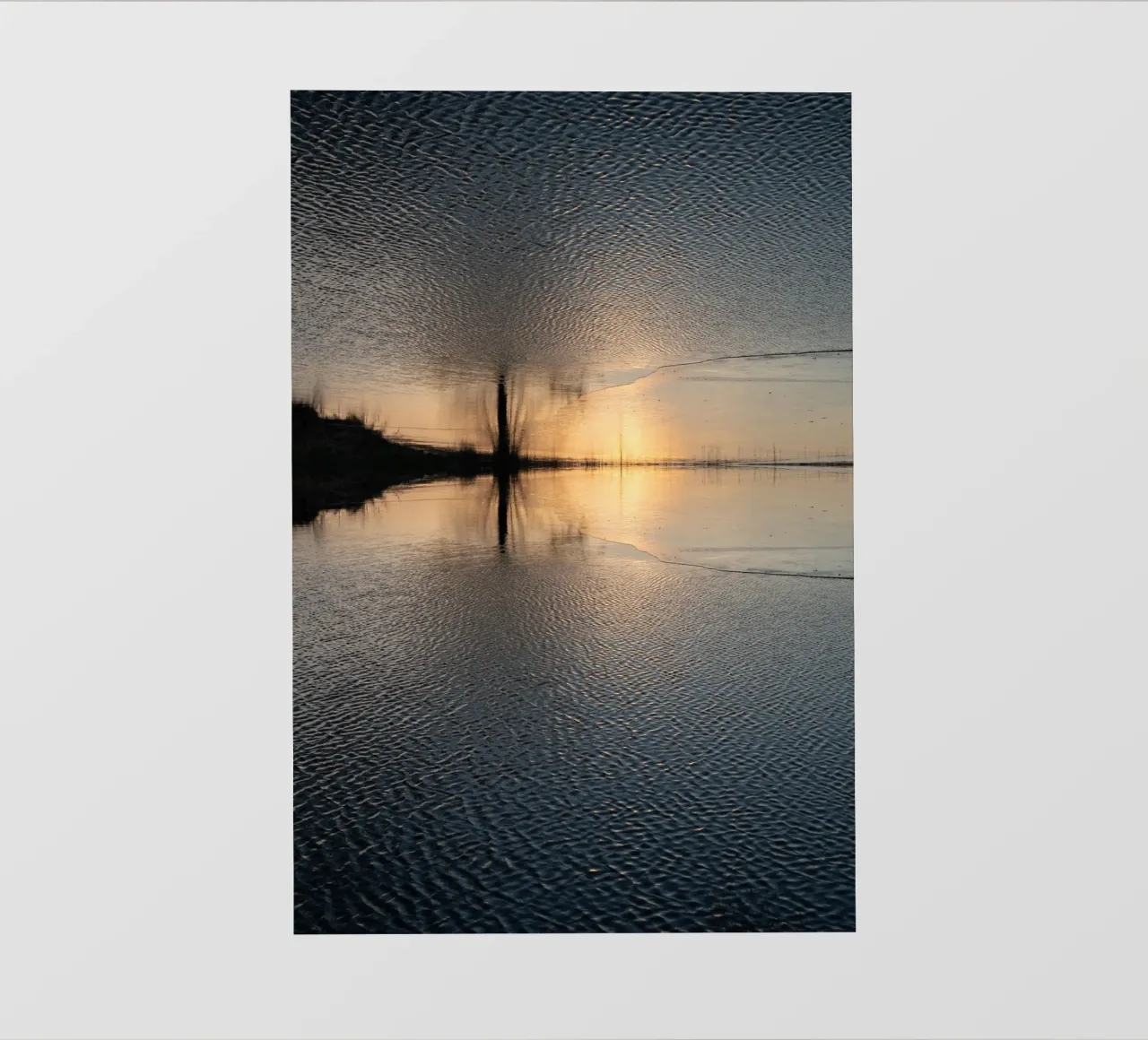 Luce solare, acqua e riflessi in inverno pellicola backlit da Heidemüllerin