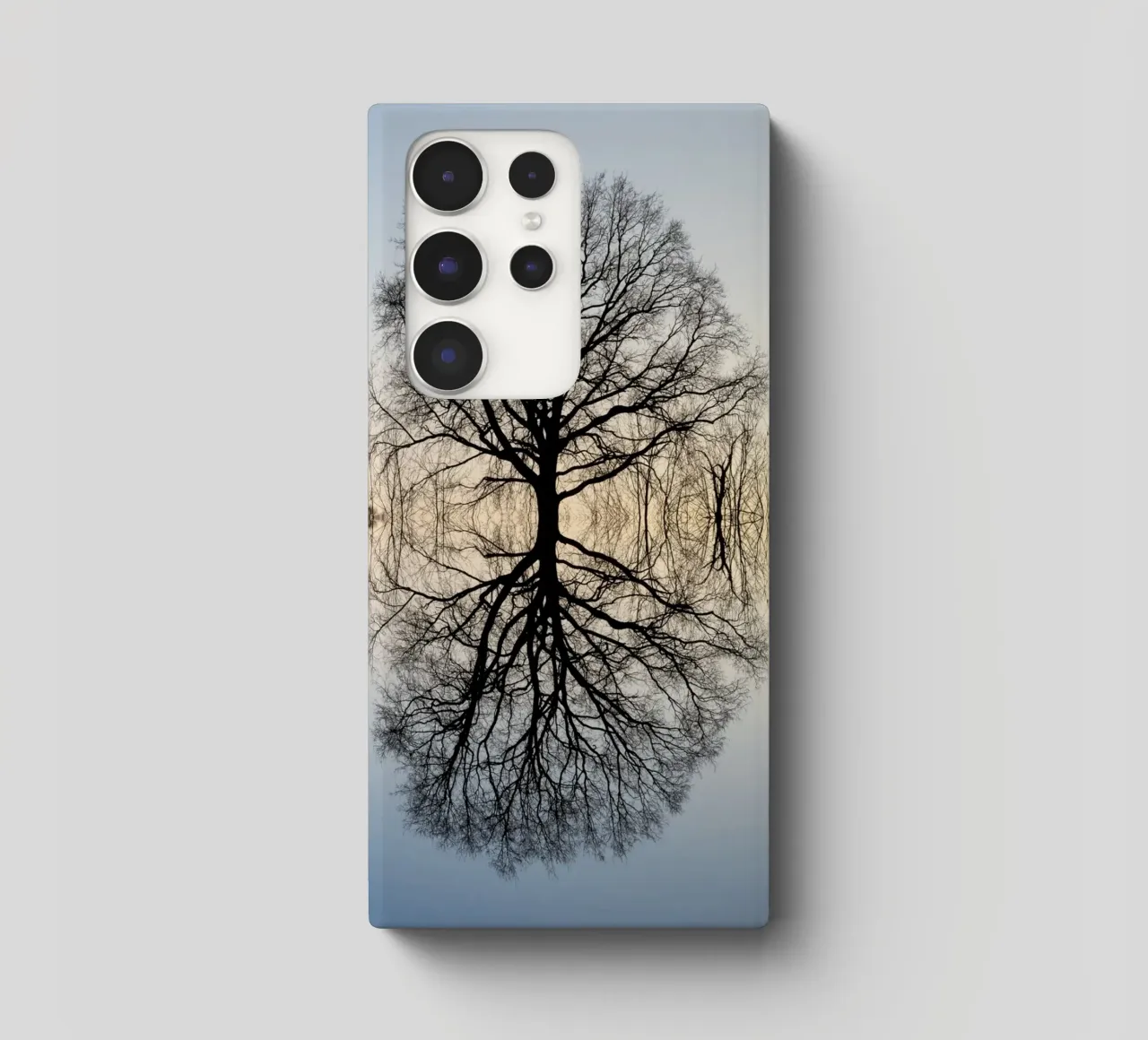 Riflesso di un albero in inverno cover samsung da Heidemüllerin