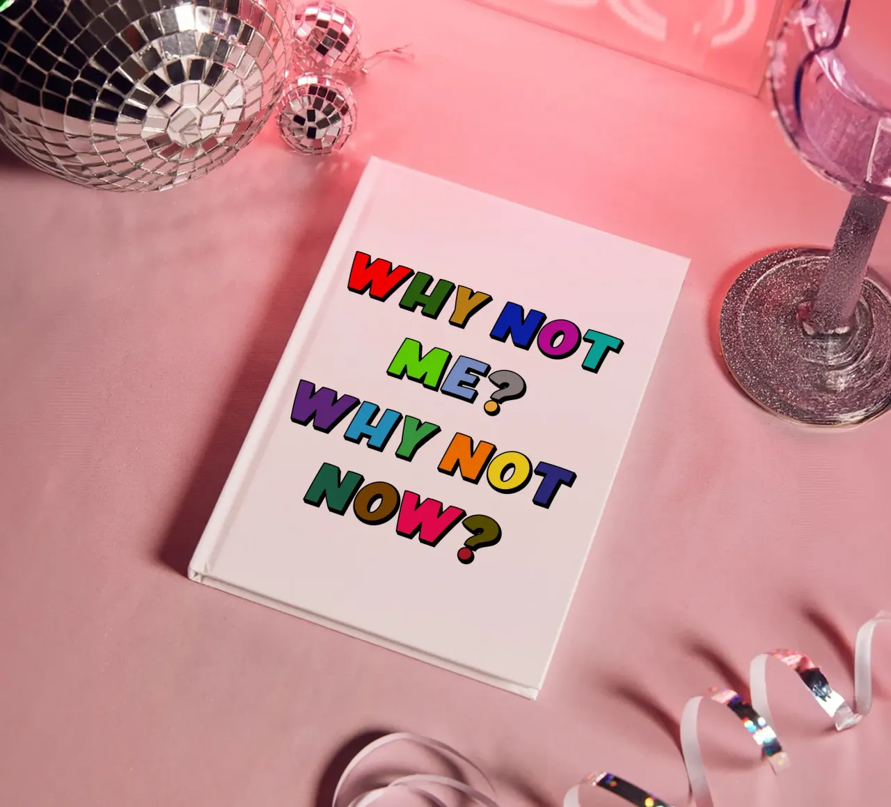 Why Not Me? Why Not Now? notebook by Sanavlis Studios Company