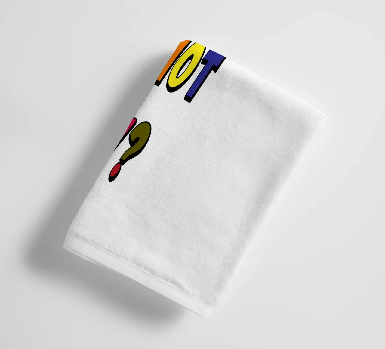 Why Not Me? Why Not Now? towel by Sanavlis Studios Company