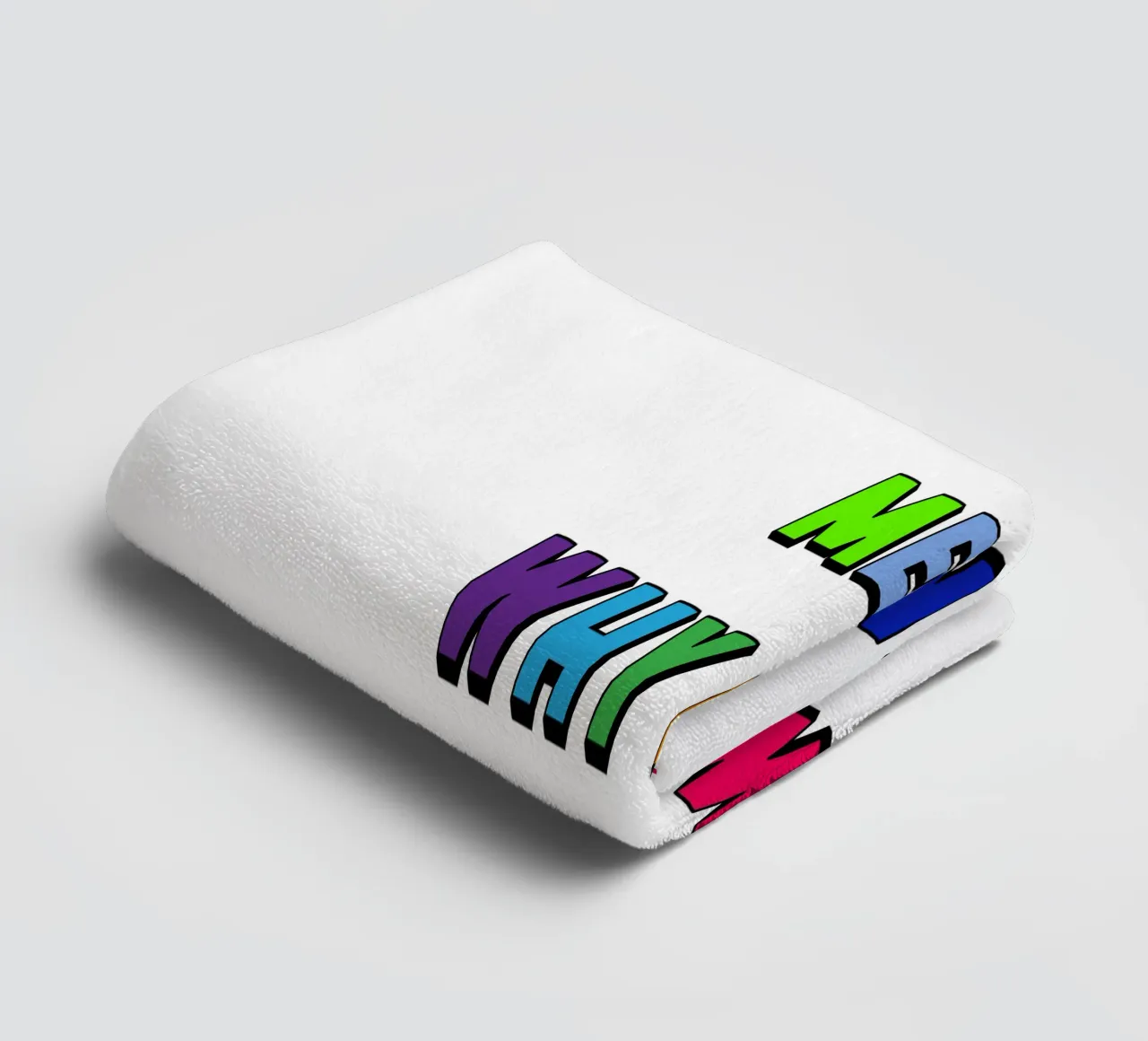 Why Not Me? Why Not Now? towel by Sanavlis Studios Company