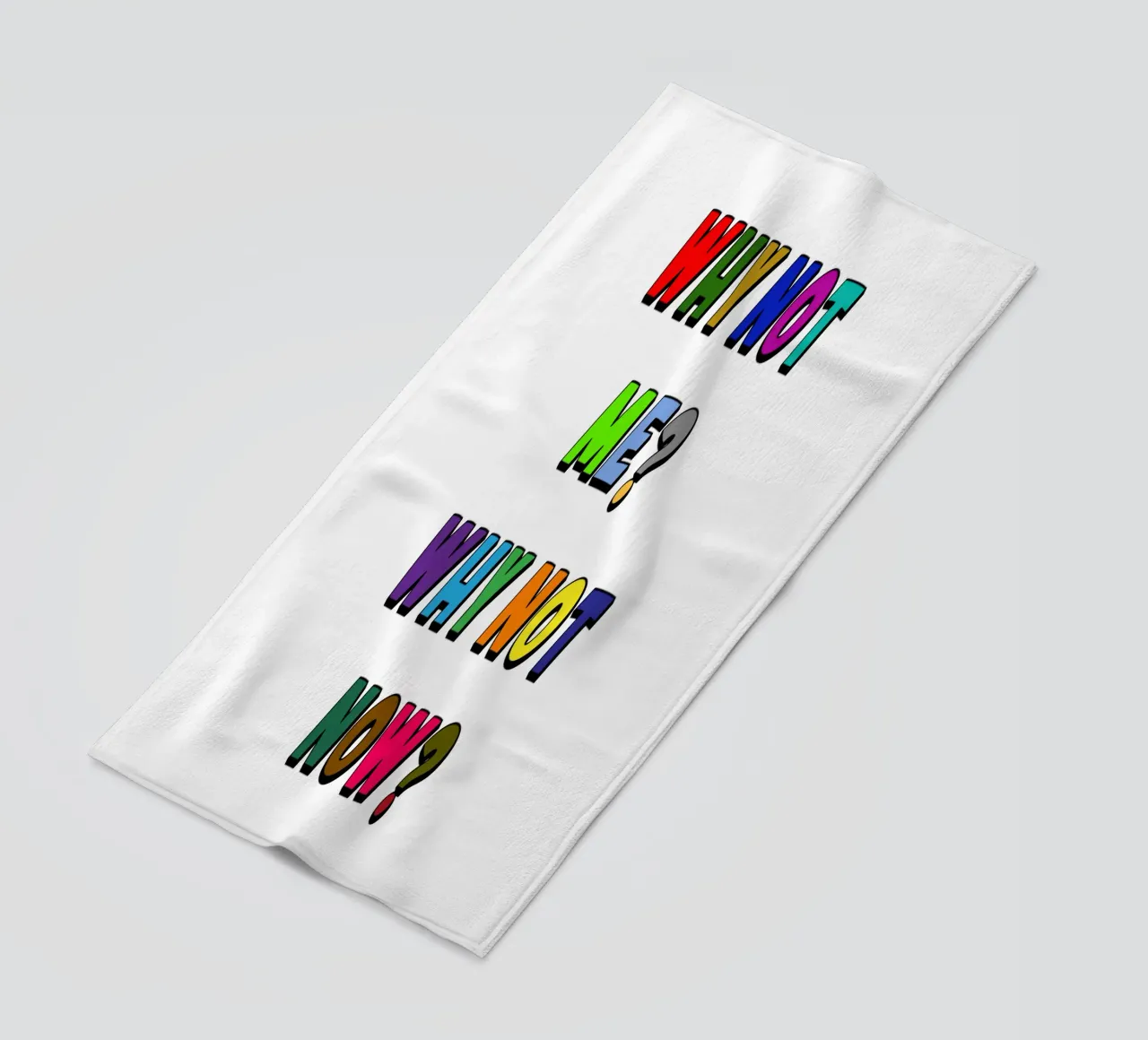 Perché non io? Perché non ora? telo mare da Sanavlis Studios Company