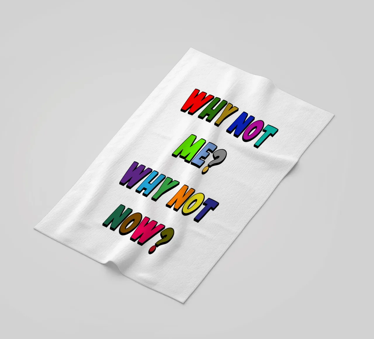 Perché non io? Perché non ora? telo mare da Sanavlis Studios Company