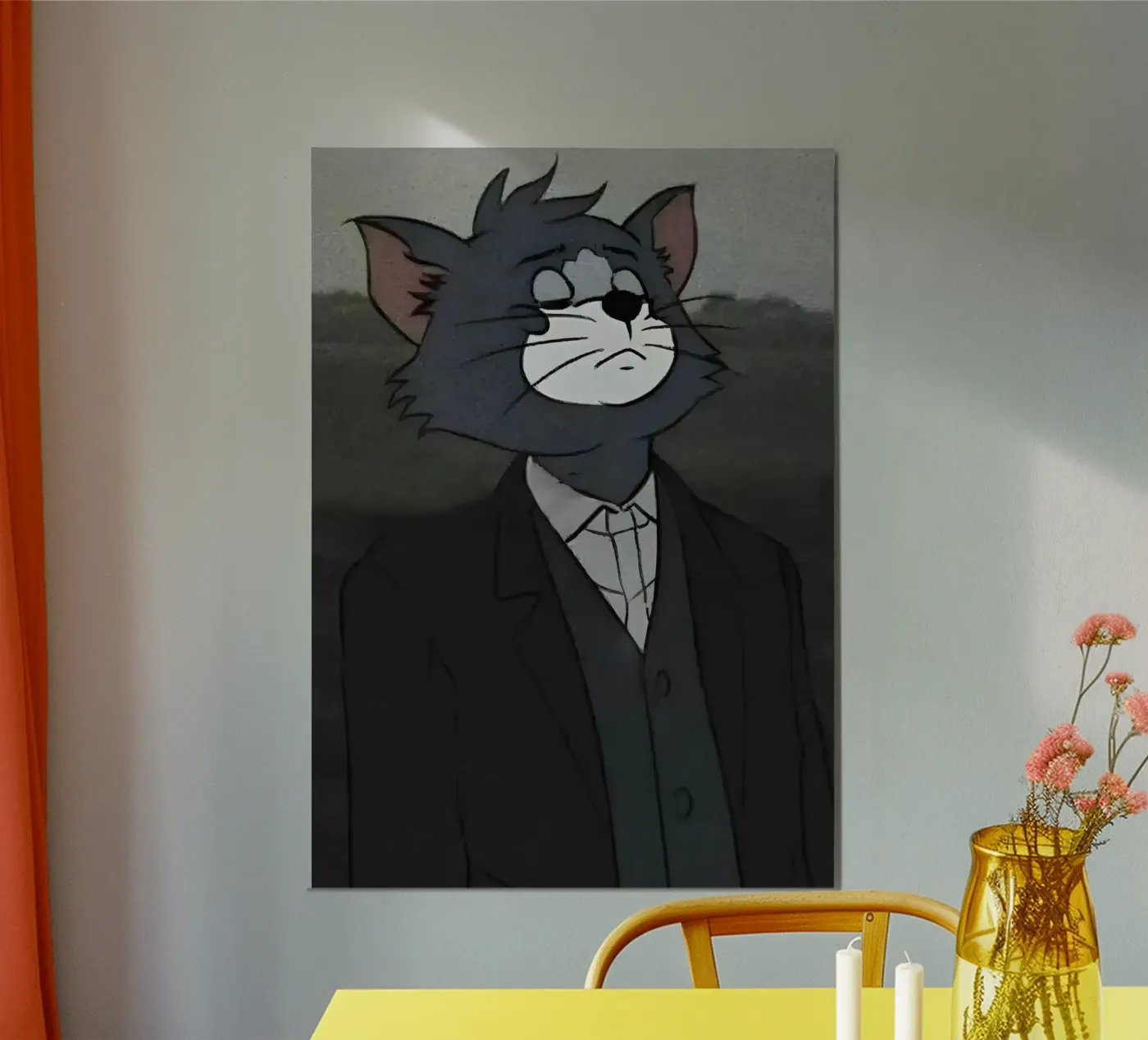 Sad Tom poster by Funny Frame Factory