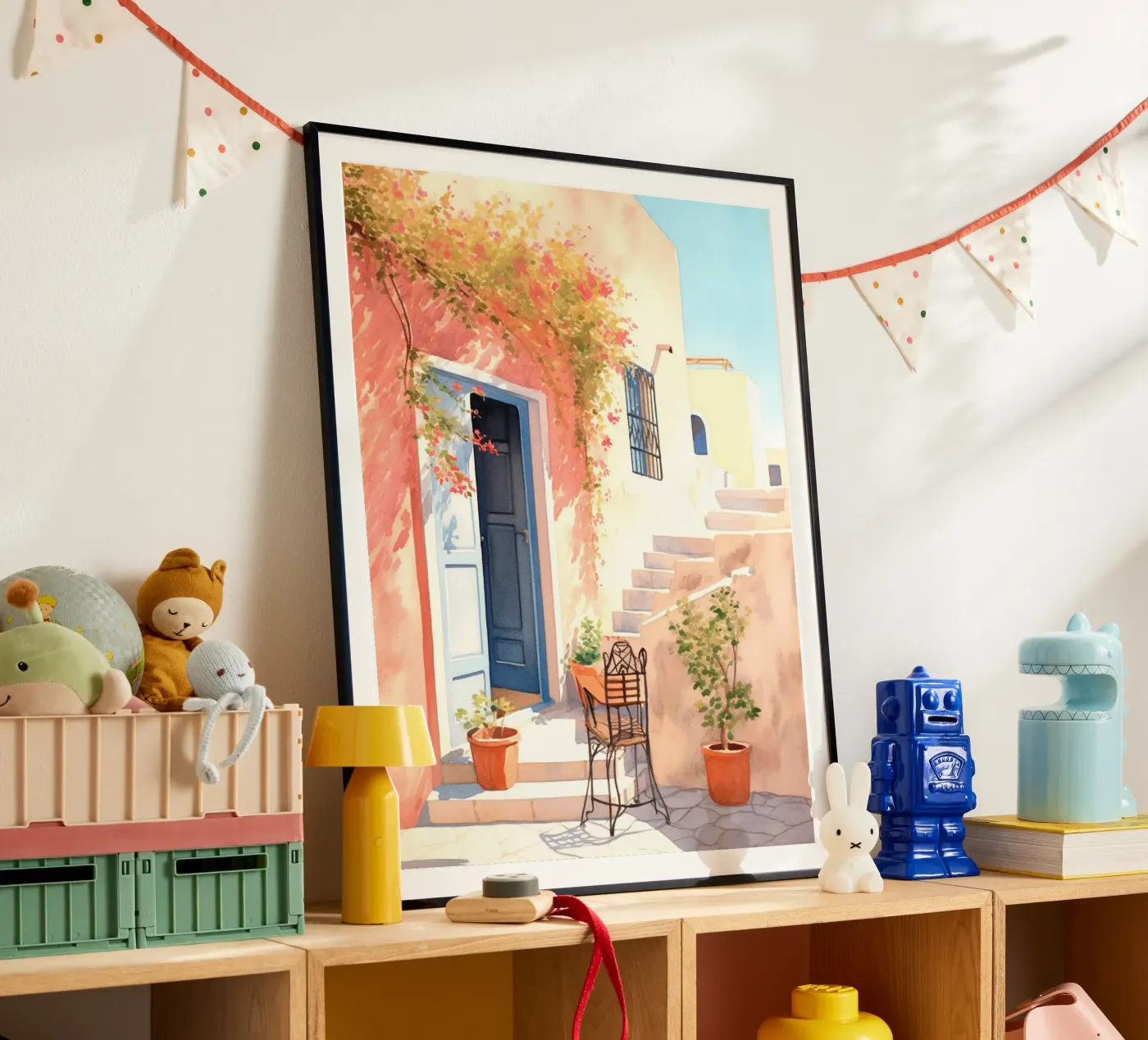 Mediterranean Patio poster da Artsy Bessy