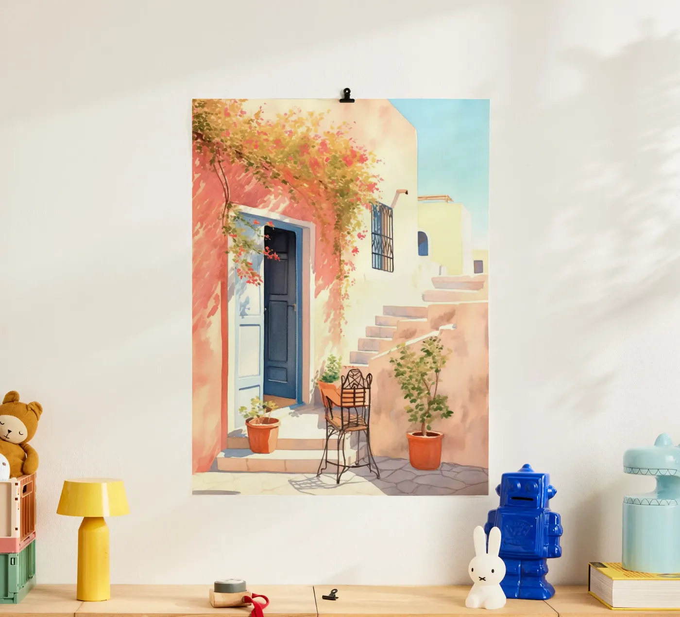 Mediterranean Patio poster da Artsy Bessy