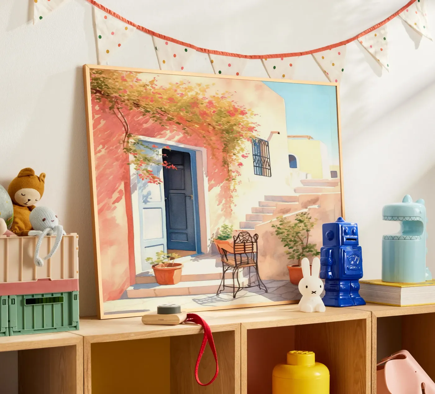 Mediterranean Patio poster da Artsy Bessy