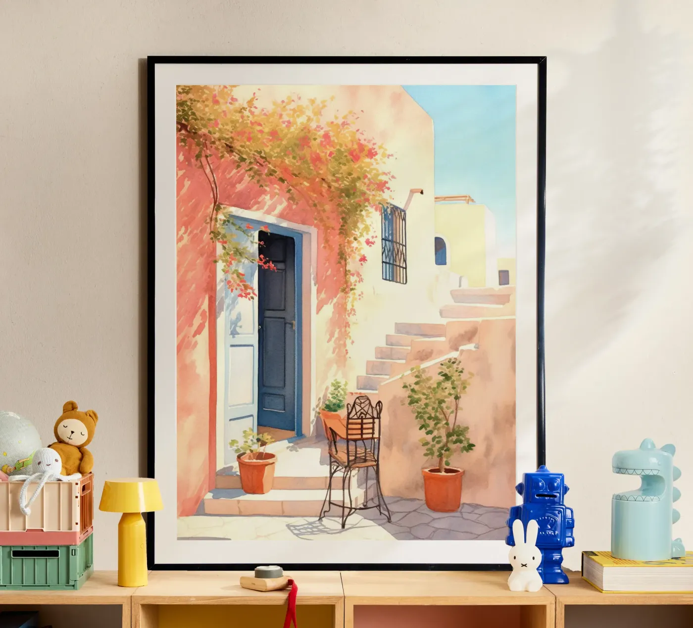 Mediterranean Patio poster da Artsy Bessy