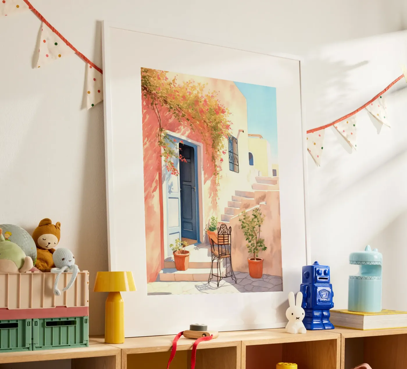 Mediterranean Patio poster da Artsy Bessy