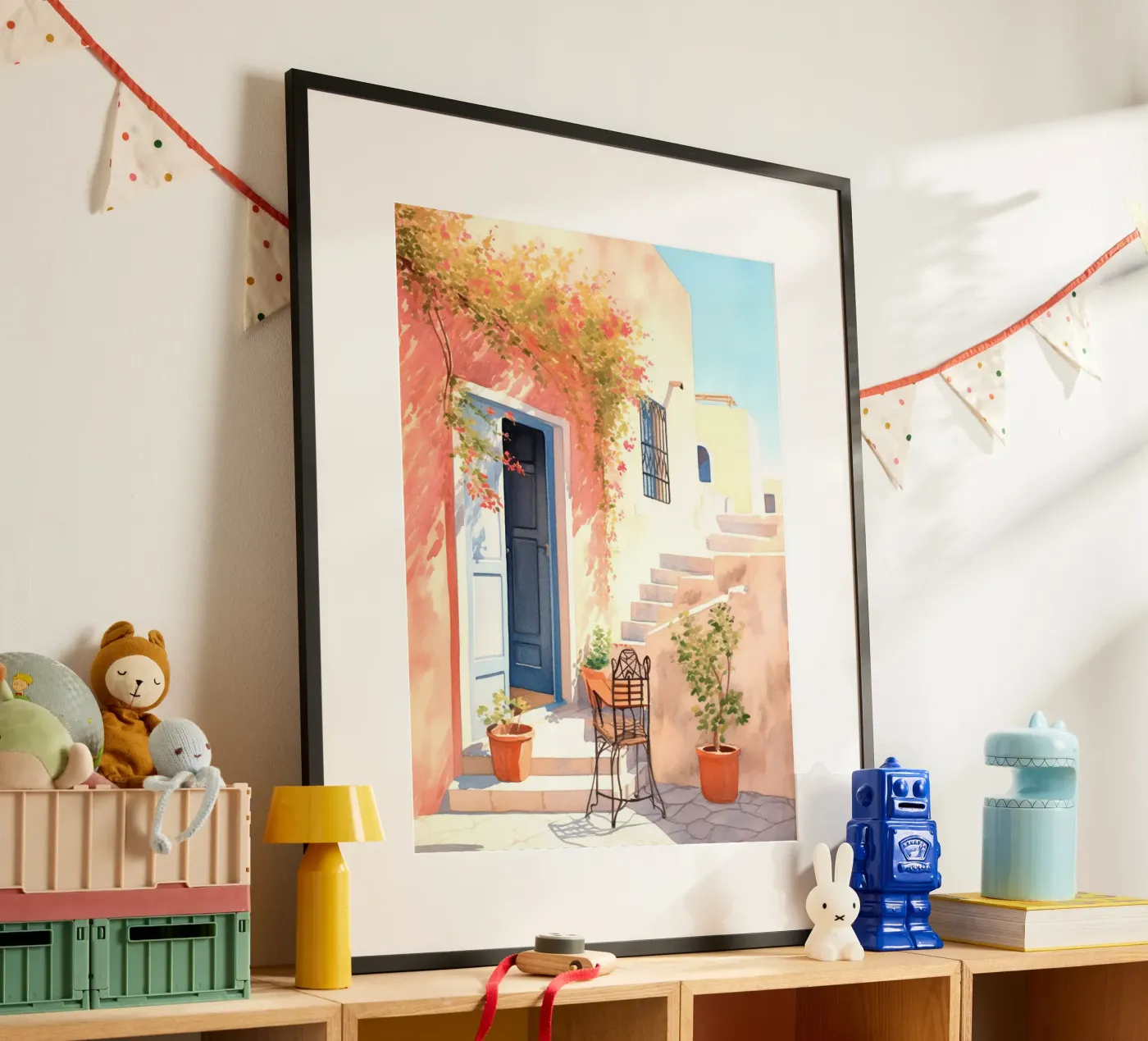 Mediterranean Patio poster da Artsy Bessy