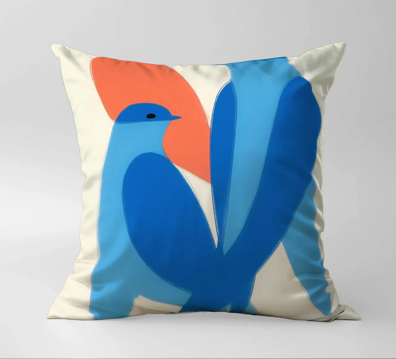 Twee zwaluwen | Paring en harmonie kussen van Autofocus