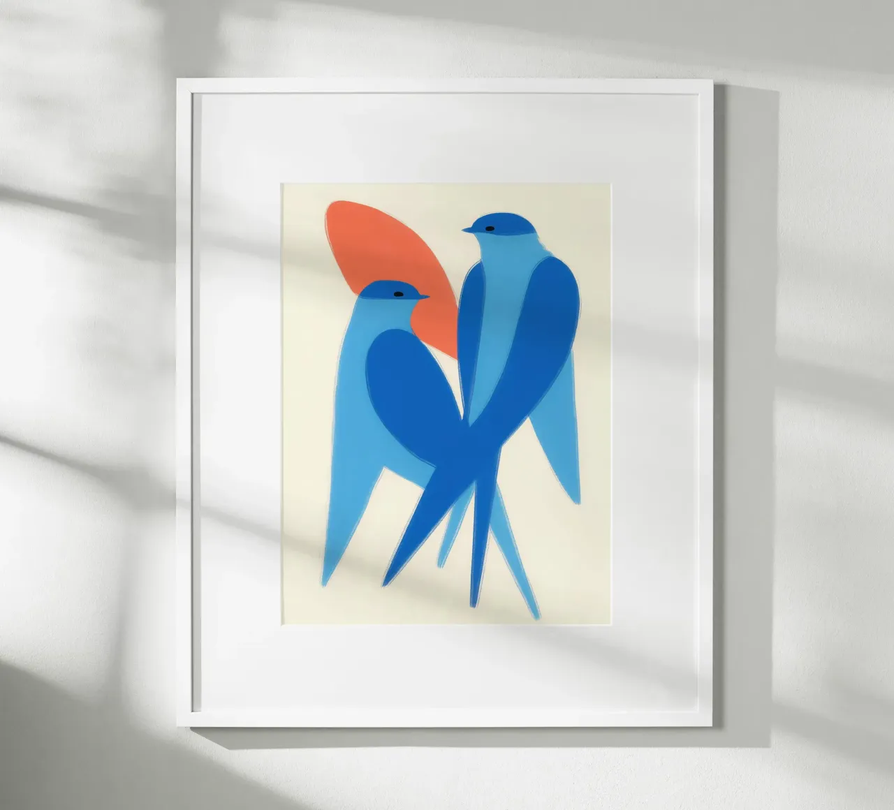 Twee zwaluwen | Paring en harmonie poster van Autofocus