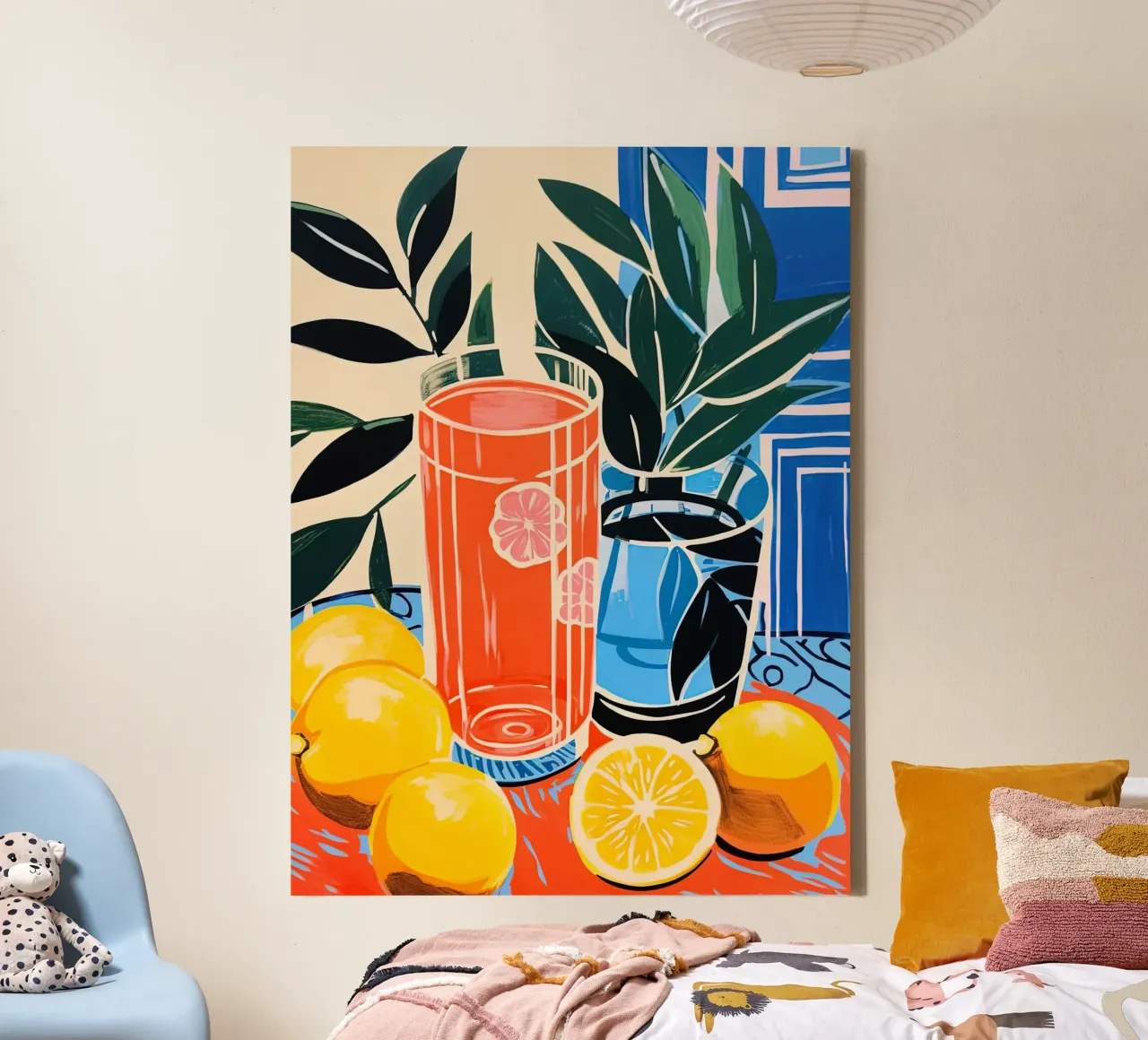 Oranges tela da Artsy Bessy