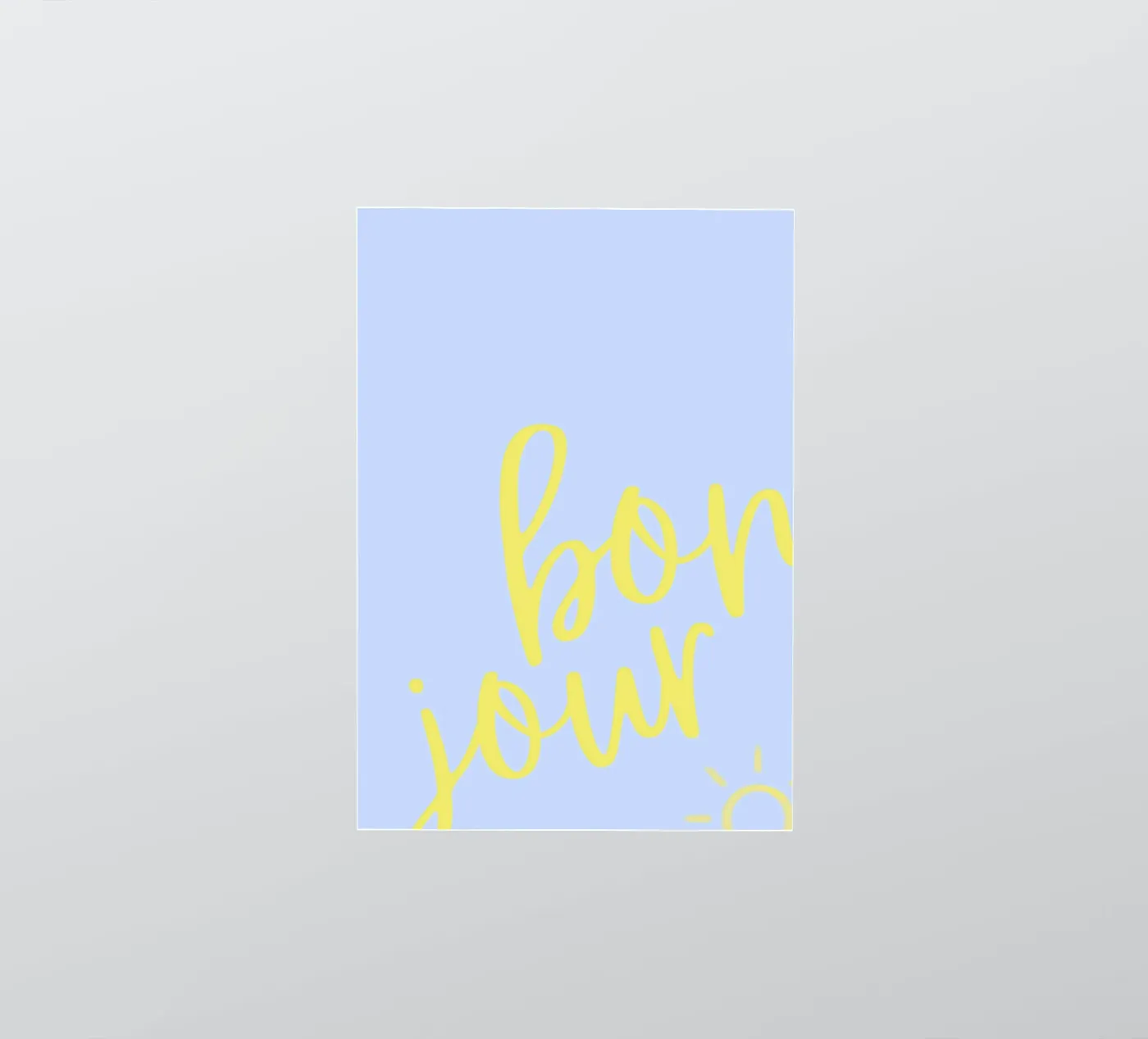 Bonjour Sunshine - Impression pastel autocollant de Roamance Studio