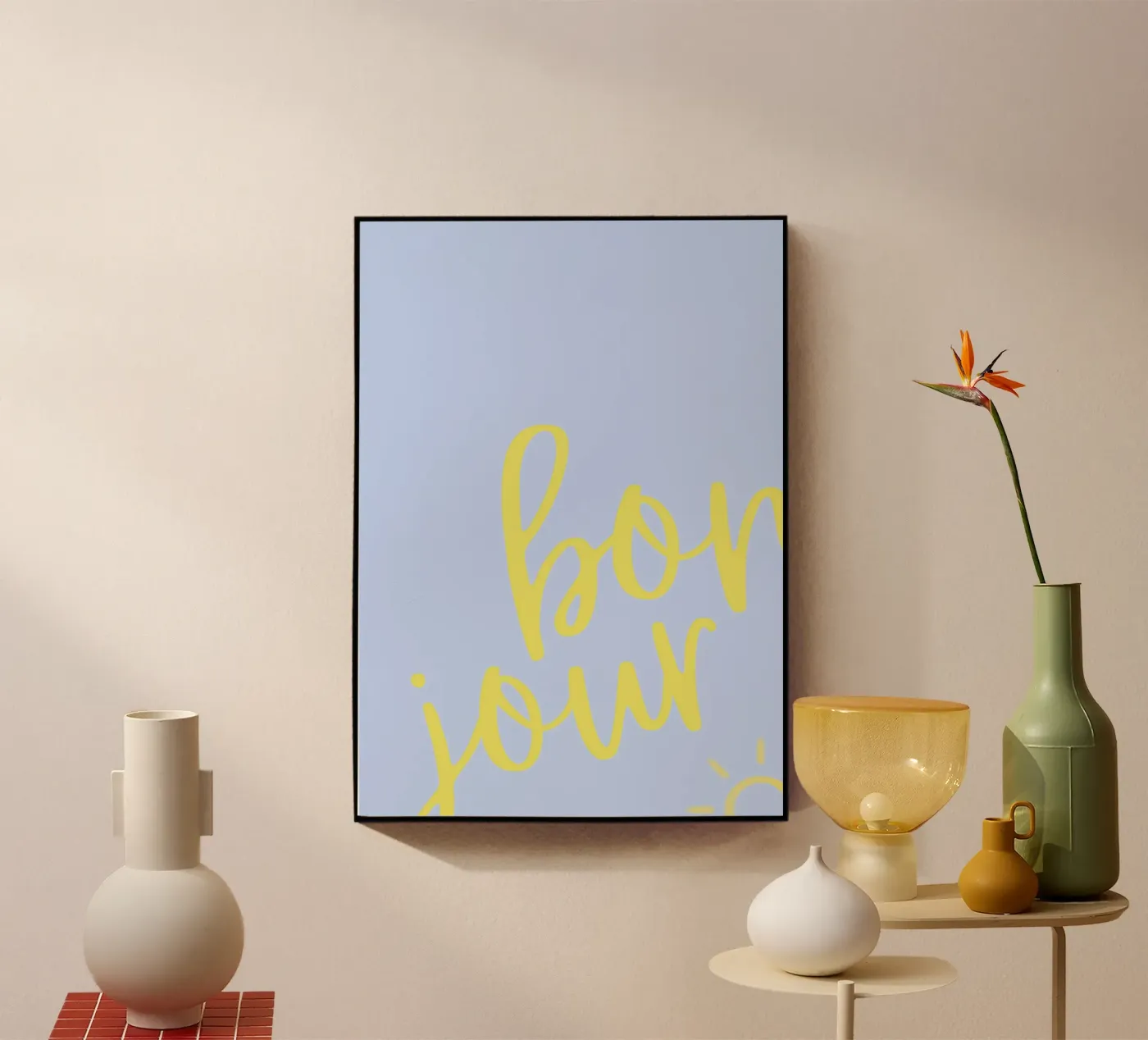 Bonjour Sunshine - Impression pastel plexiglas de Roamance Studio