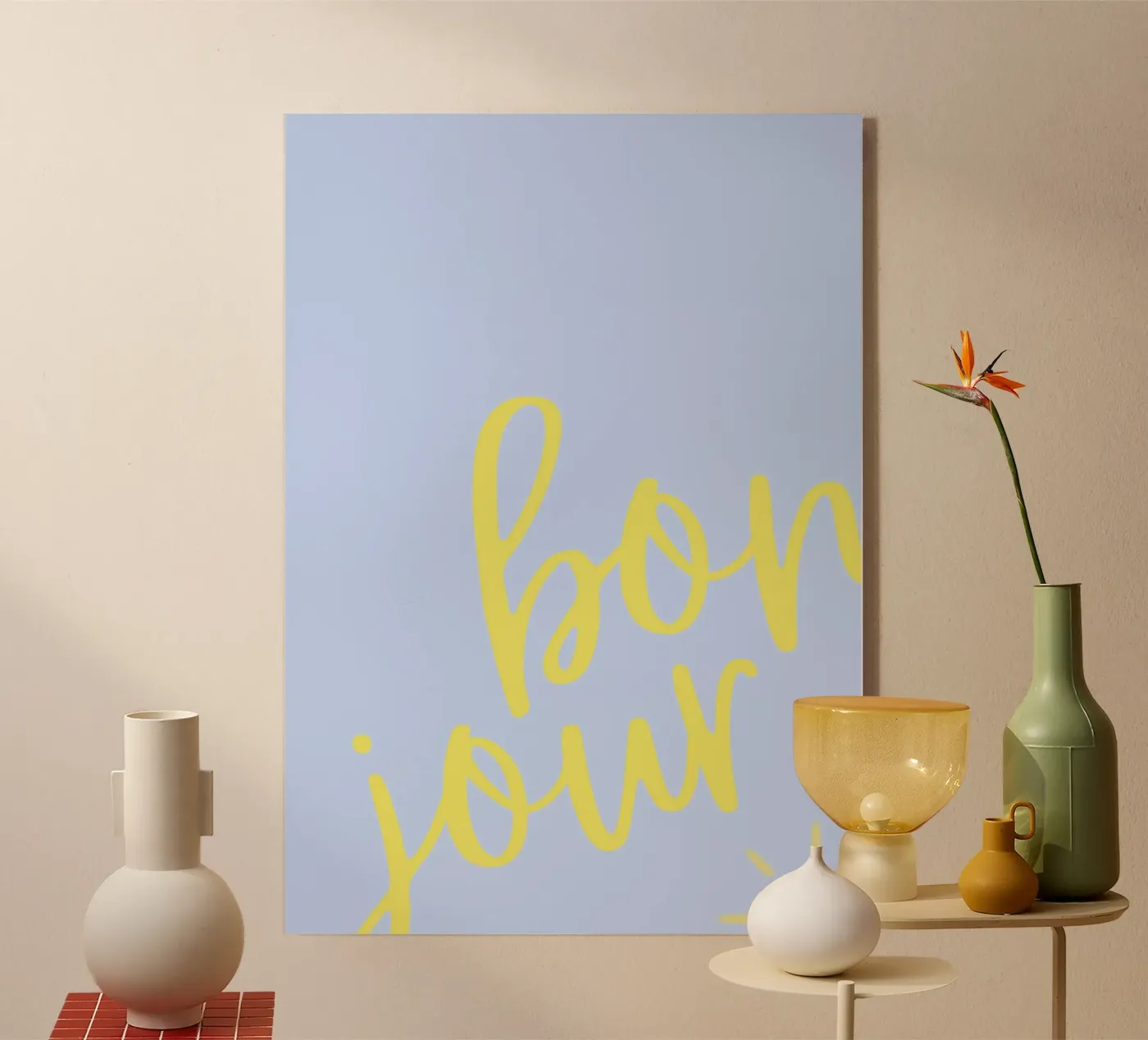 Bonjour Sunshine - Impression pastel plexiglas de Roamance Studio