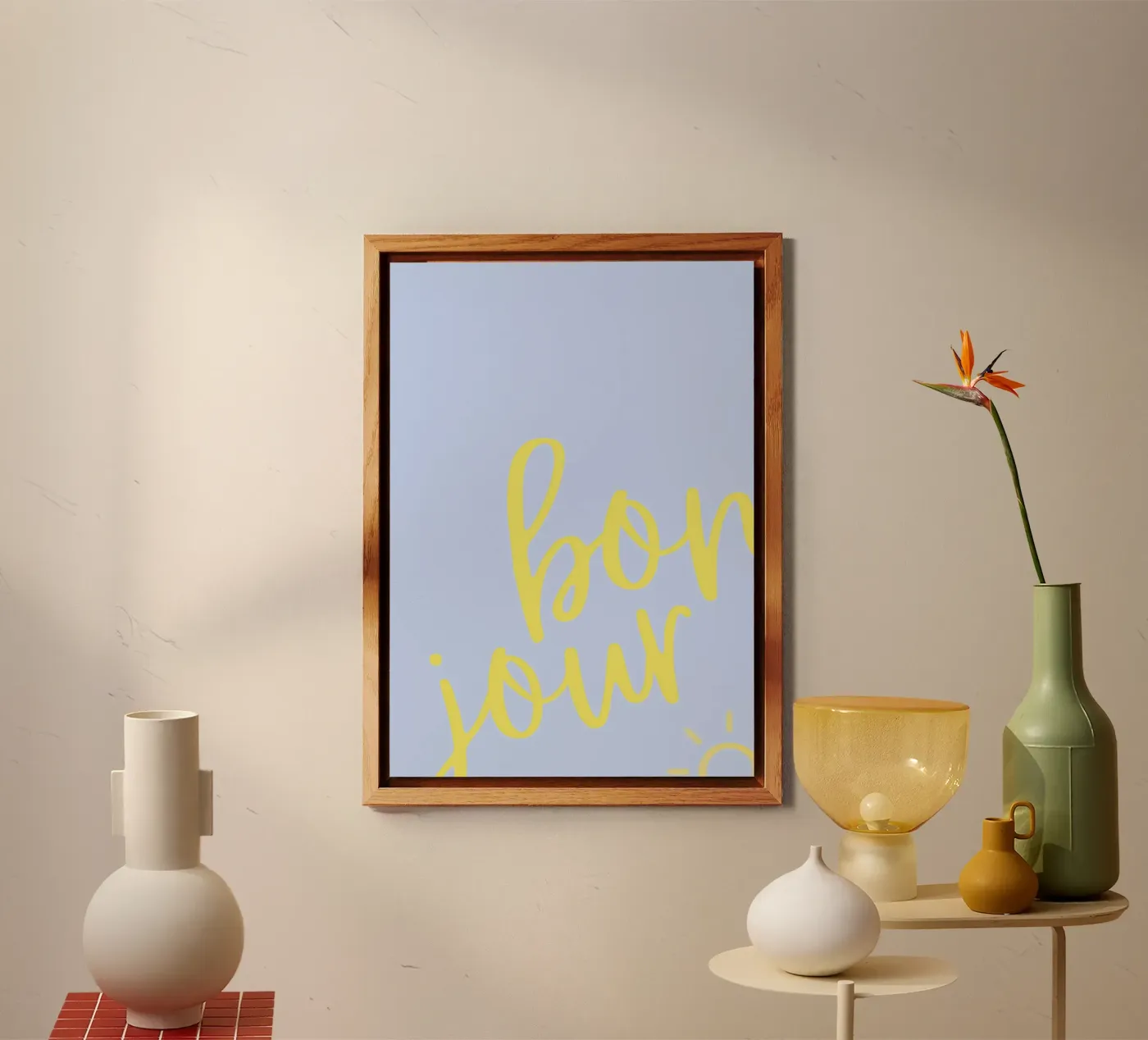 Bonjour Sunshine - Impression pastel alu dibond de Roamance Studio