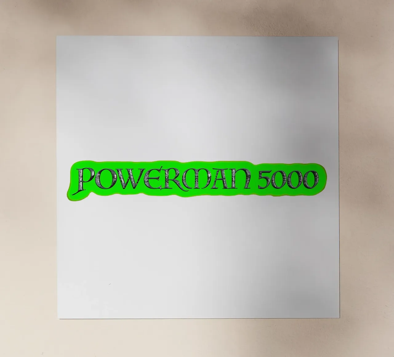 Neon Powerman 5000 Text pellicola backlit da MR.A