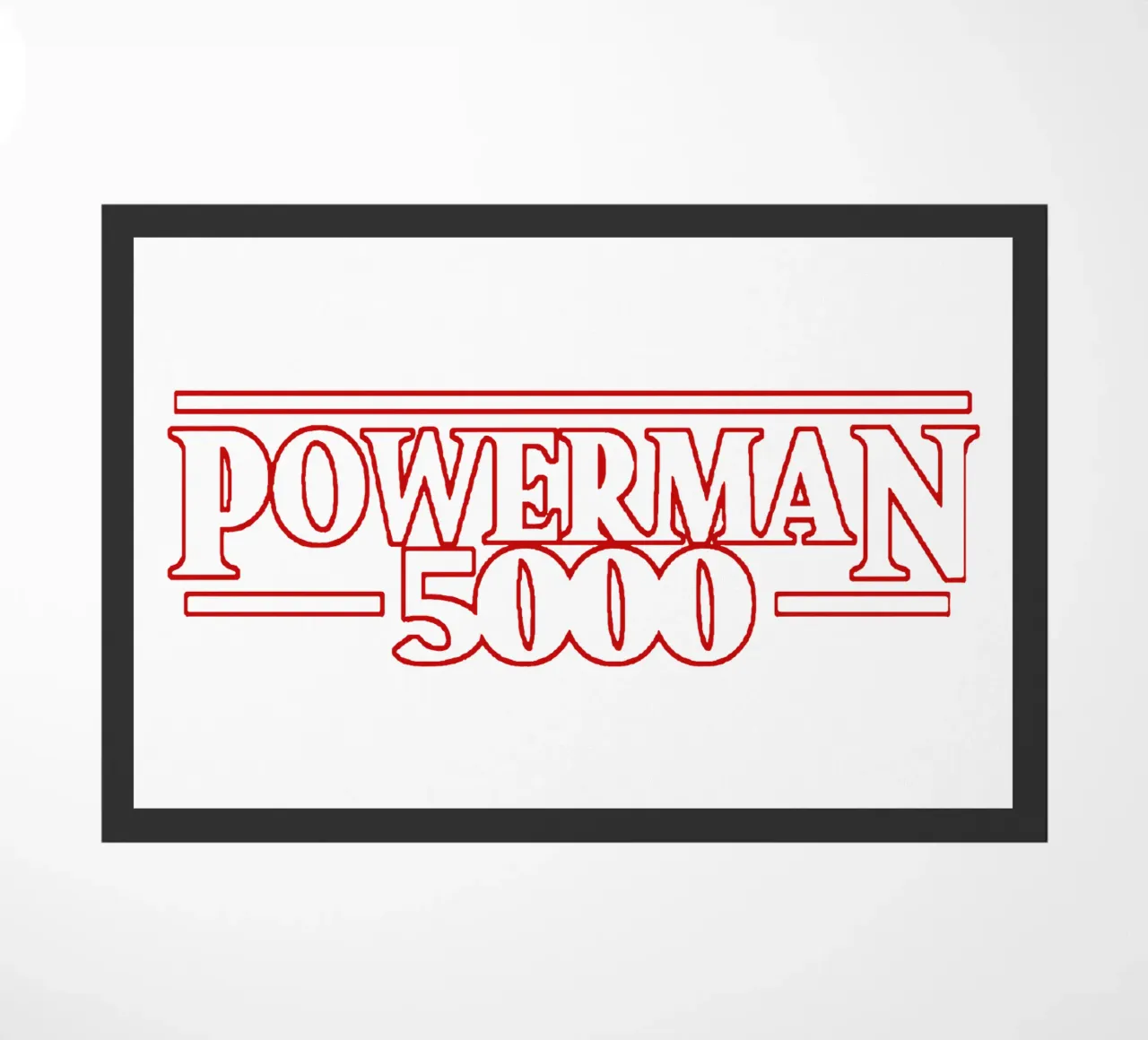 Red Powerman 5000 Typography zerbino da MR.A