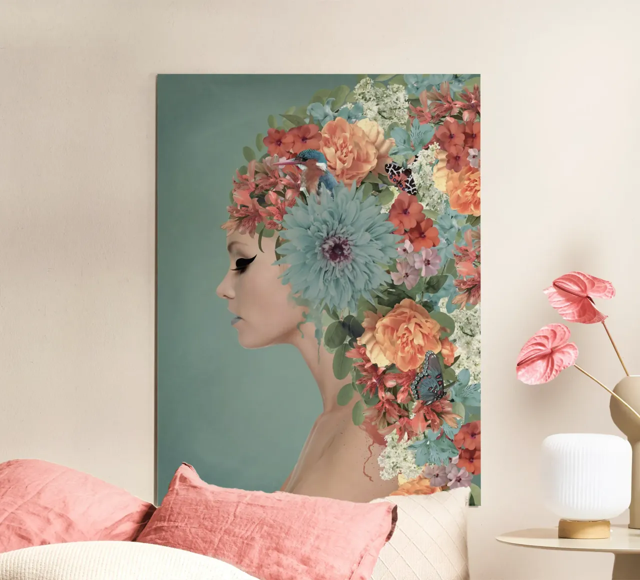 March in Paris poster con telaio in legno da Ana Paula Hoppe