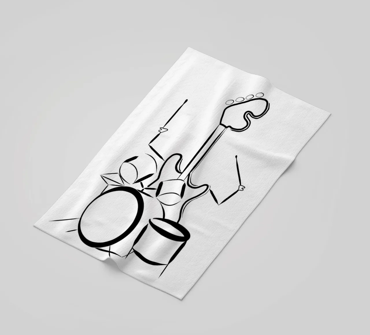 Batteria e basso telo mare da Piccola Serenata