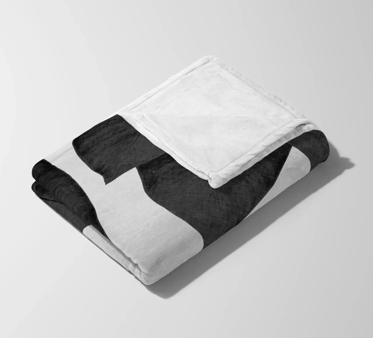 Foglia di banana in bianco e nero I coperta in pile da Orara Studio