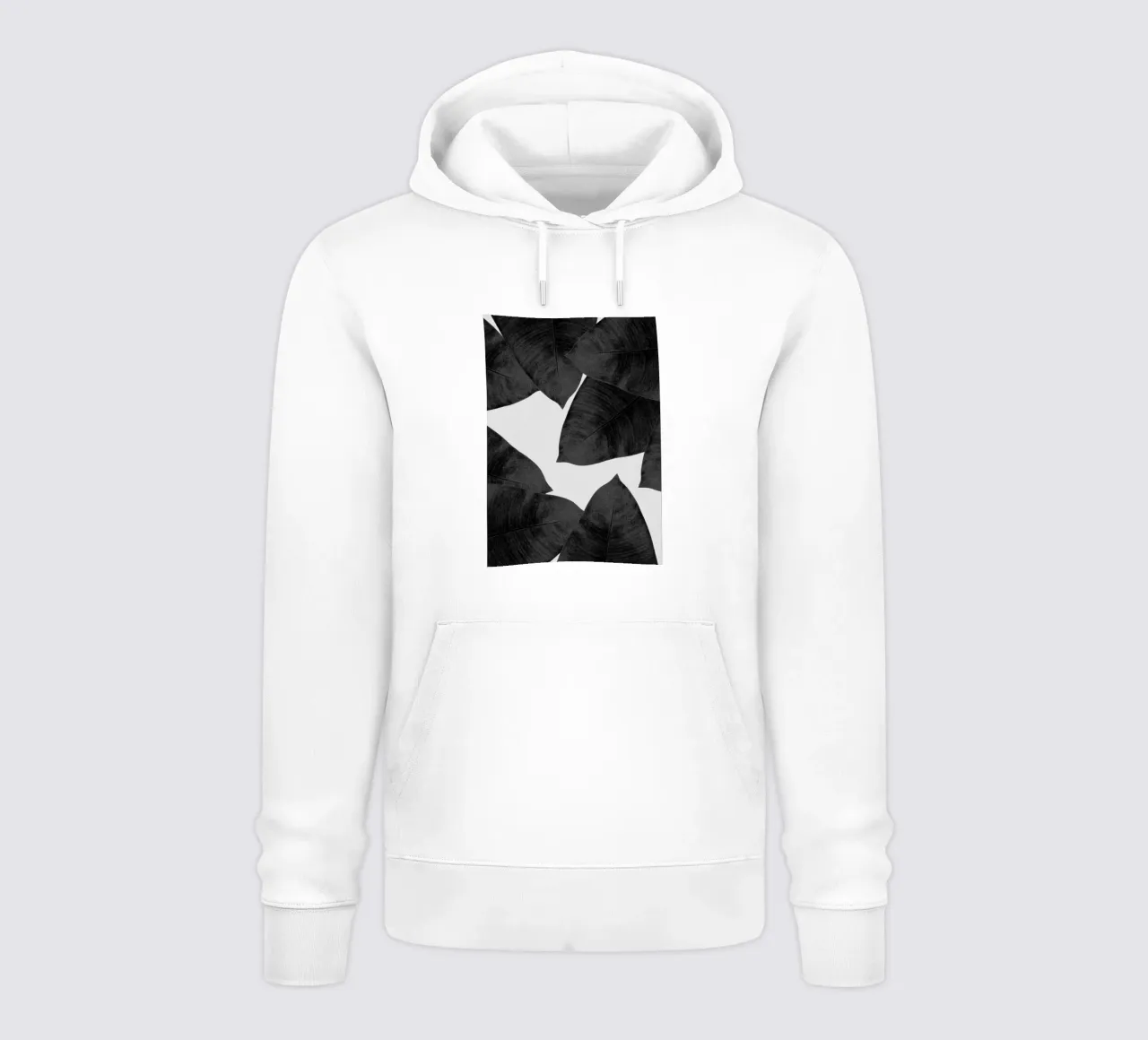 Foglia di banana in bianco e nero II felpa con cappuccio da Orara Studio