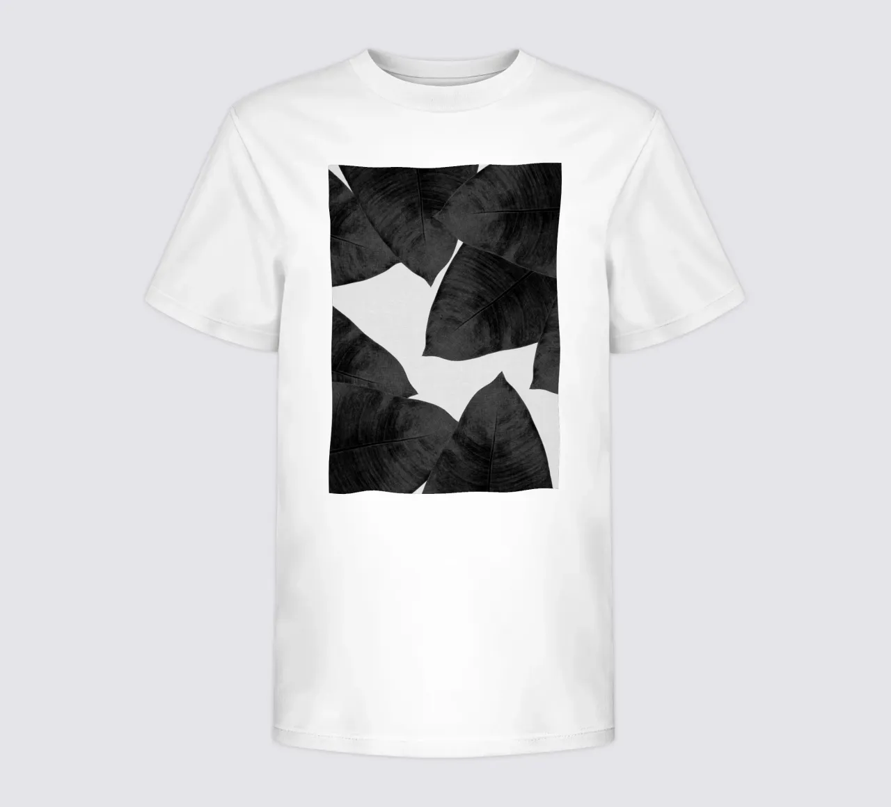 Foglia di banana in bianco e nero II t-shirt bambini da Orara Studio