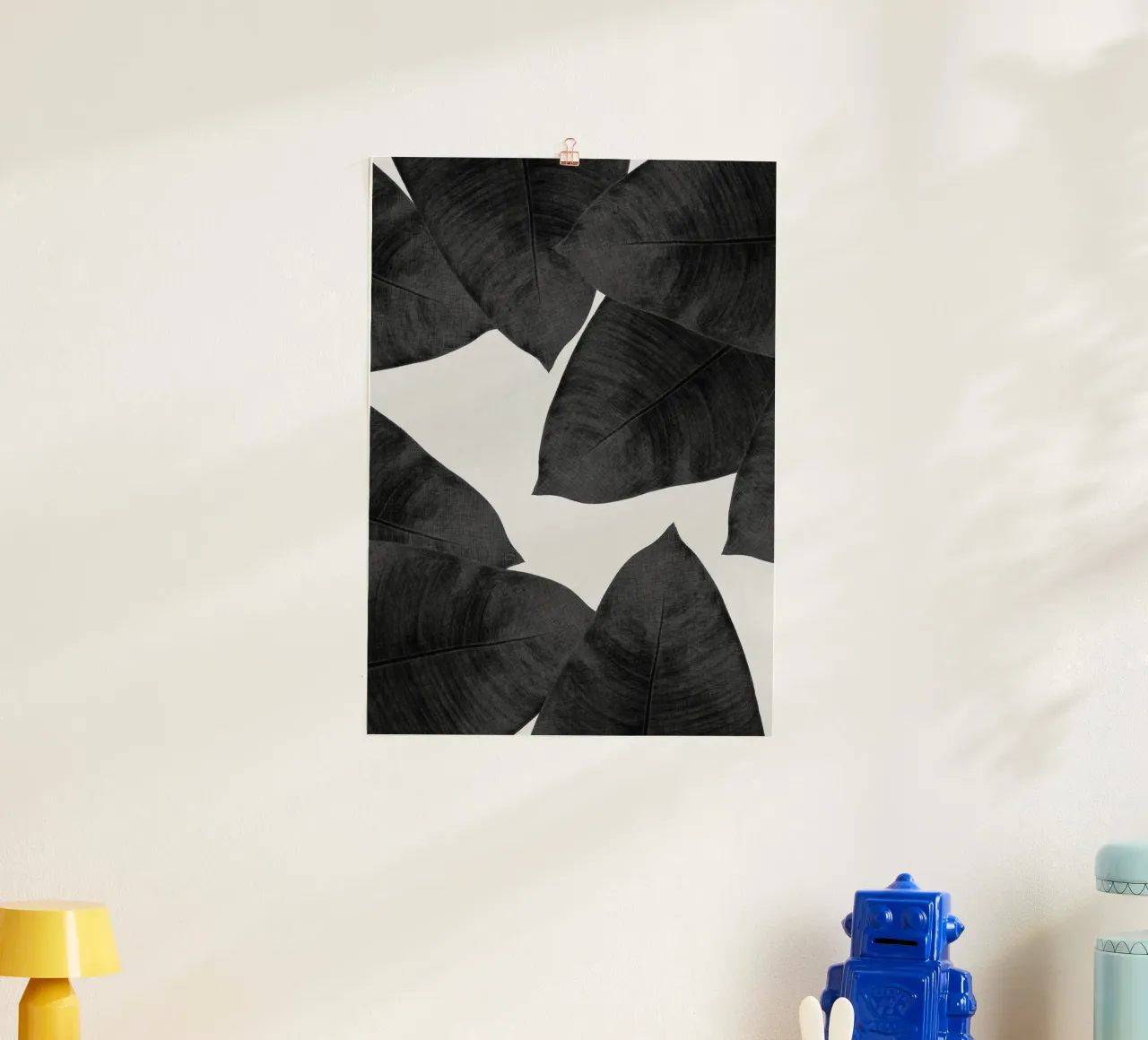 Foglia di banana in bianco e nero II carta hahnemühle da Orara Studio